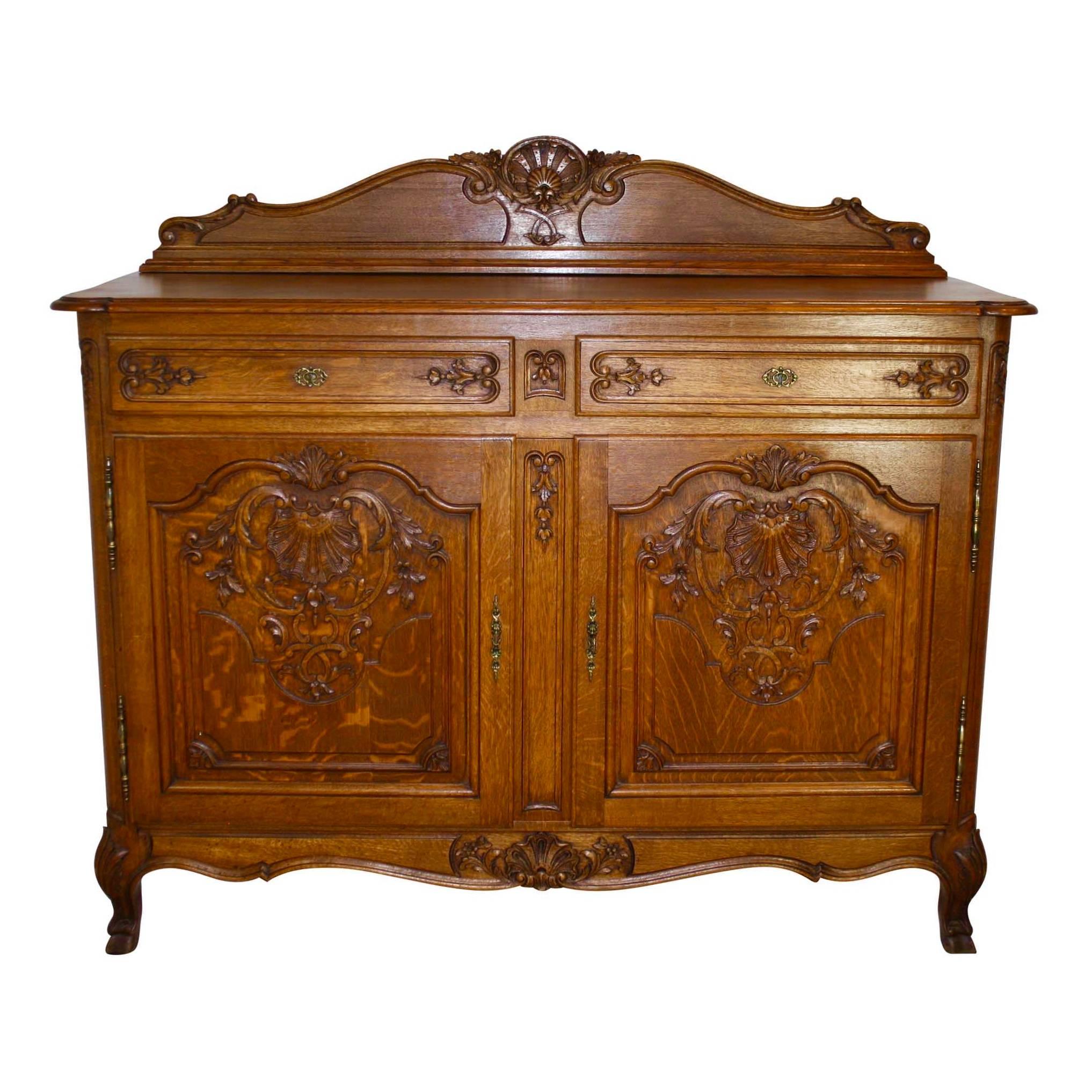 Louis XV Oak Server or Sideboard, circa 1920