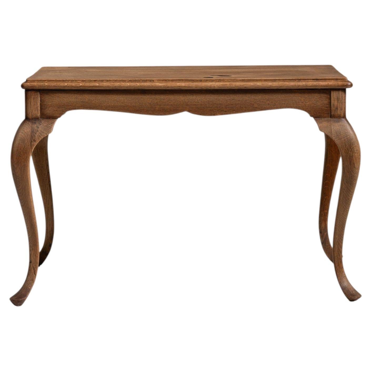 Louis XV Oak Side Table, Early 20th Century, French Design