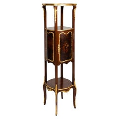 Stand de jardinière Louis XV en bronze doré avec panneaux en Vernis Martin, 20e siècle