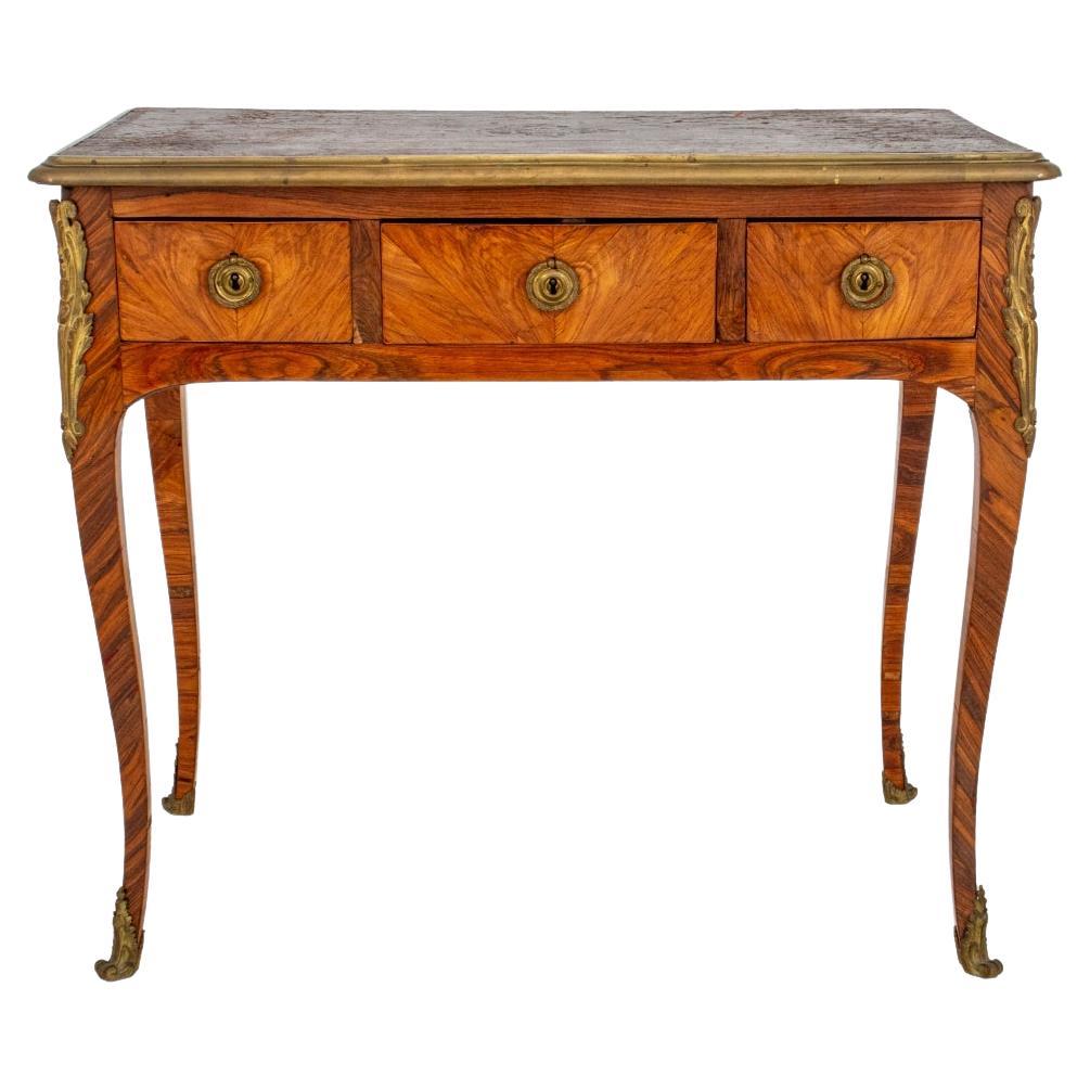 Louis XV Ormolu Writing Table Desk, 18th C For Sale