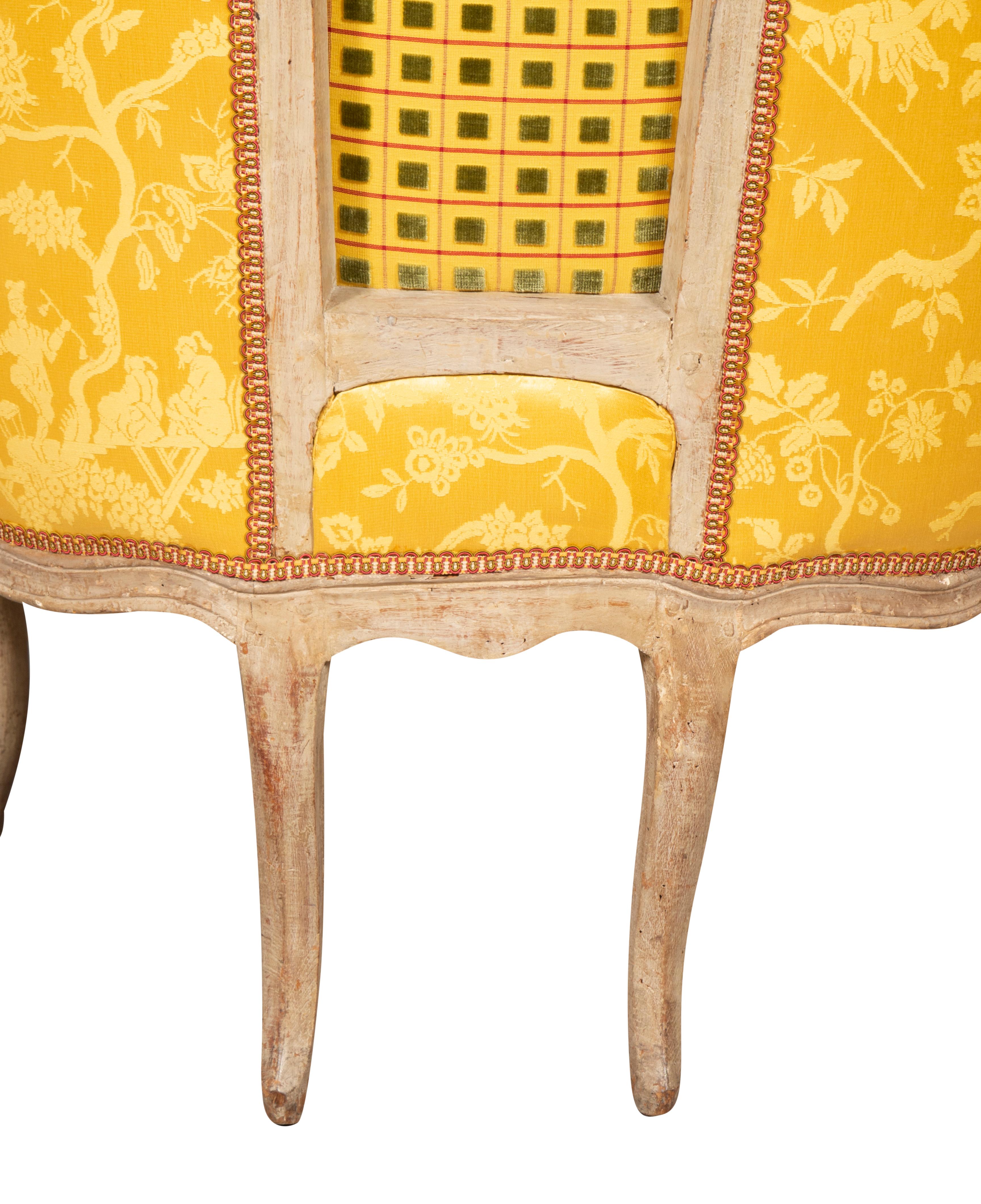 Louis XV Painted Bergere For Sale 11