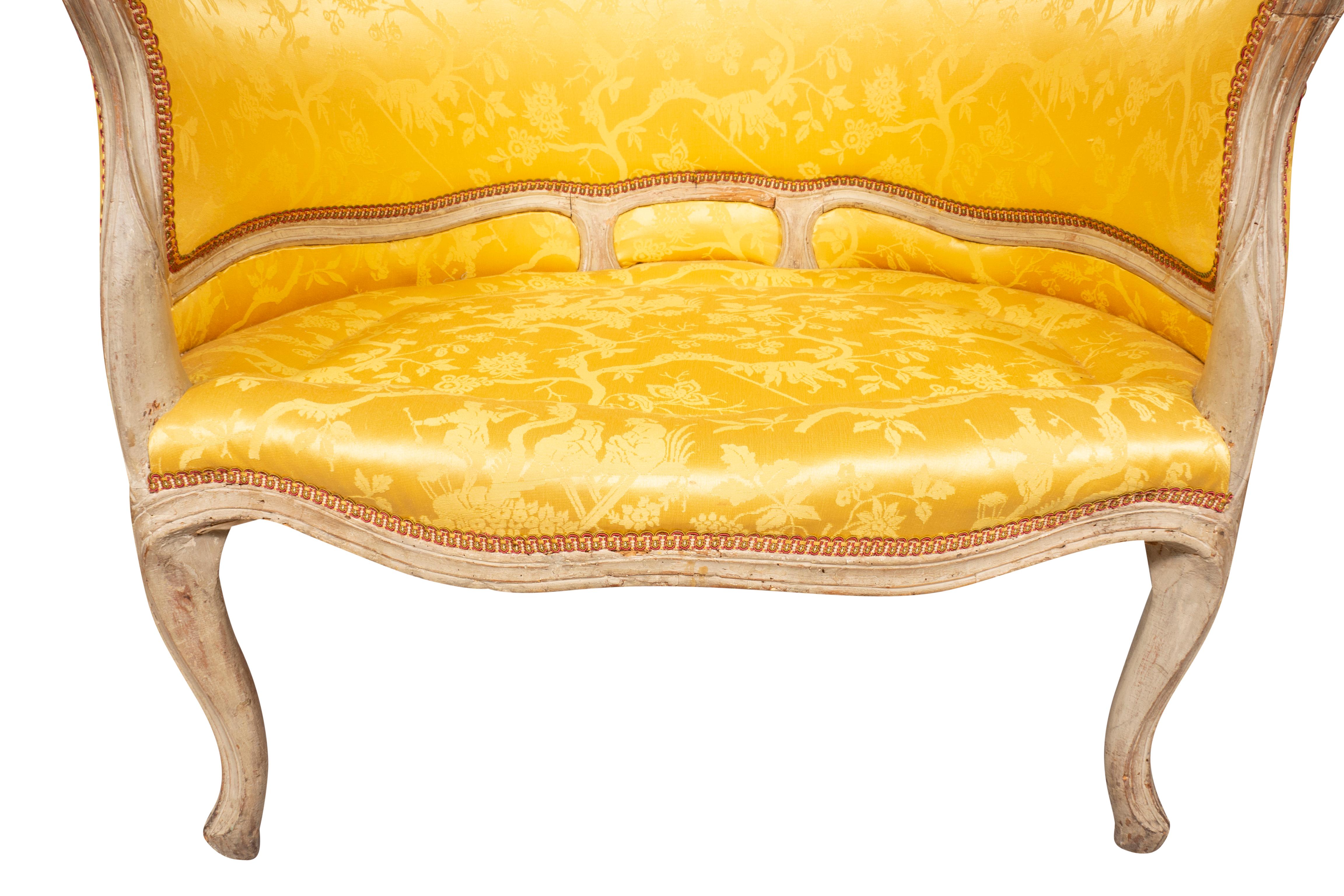 Louis XV Painted Bergere For Sale 13