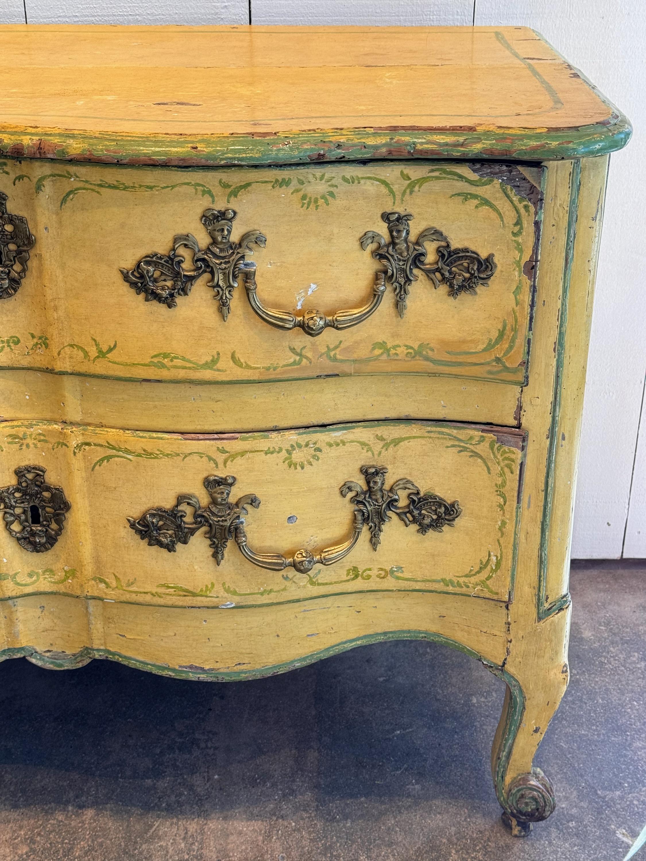 Louis XV Painted Commode In Good Condition For Sale In Charlottesville, VA