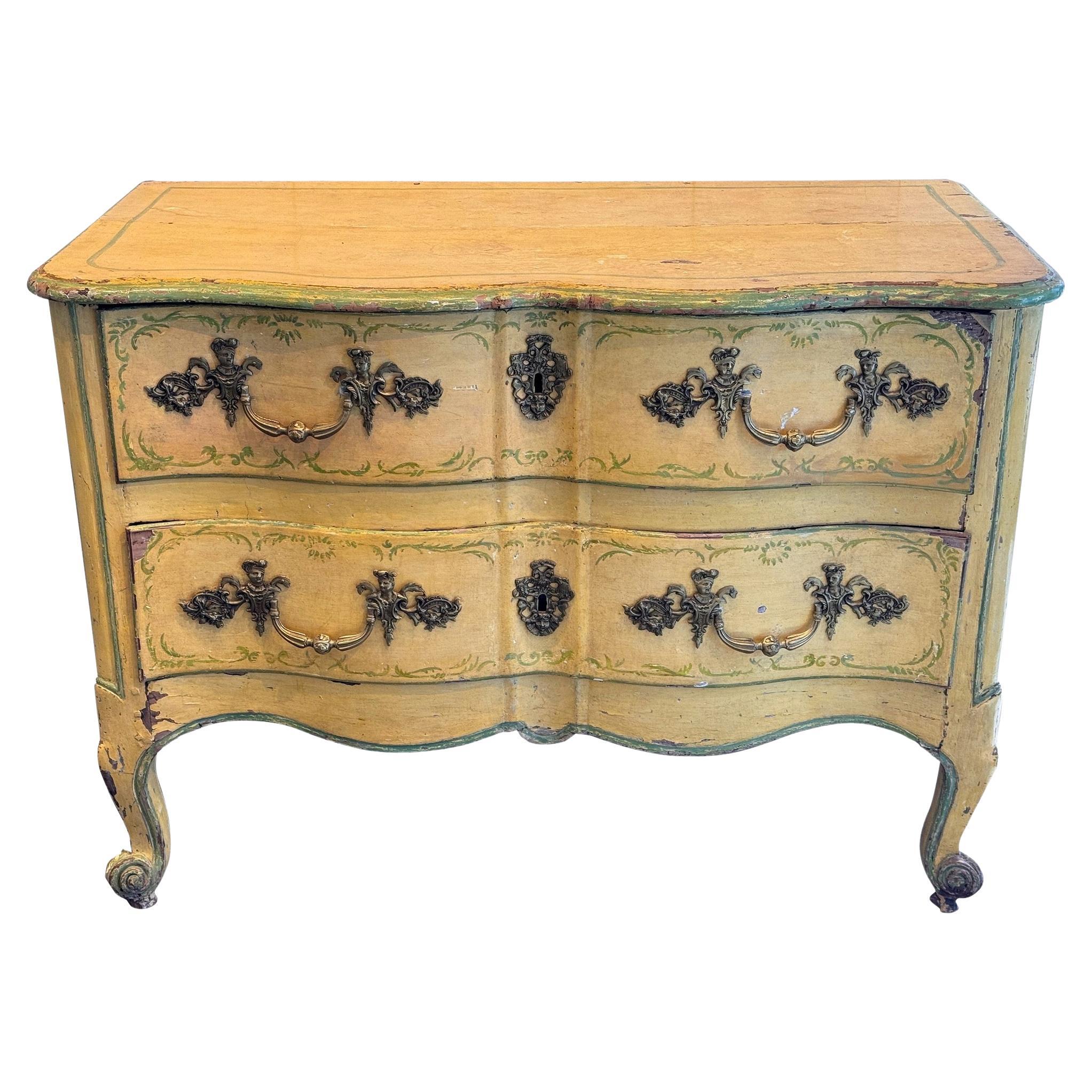 Louis XV Painted Commode For Sale