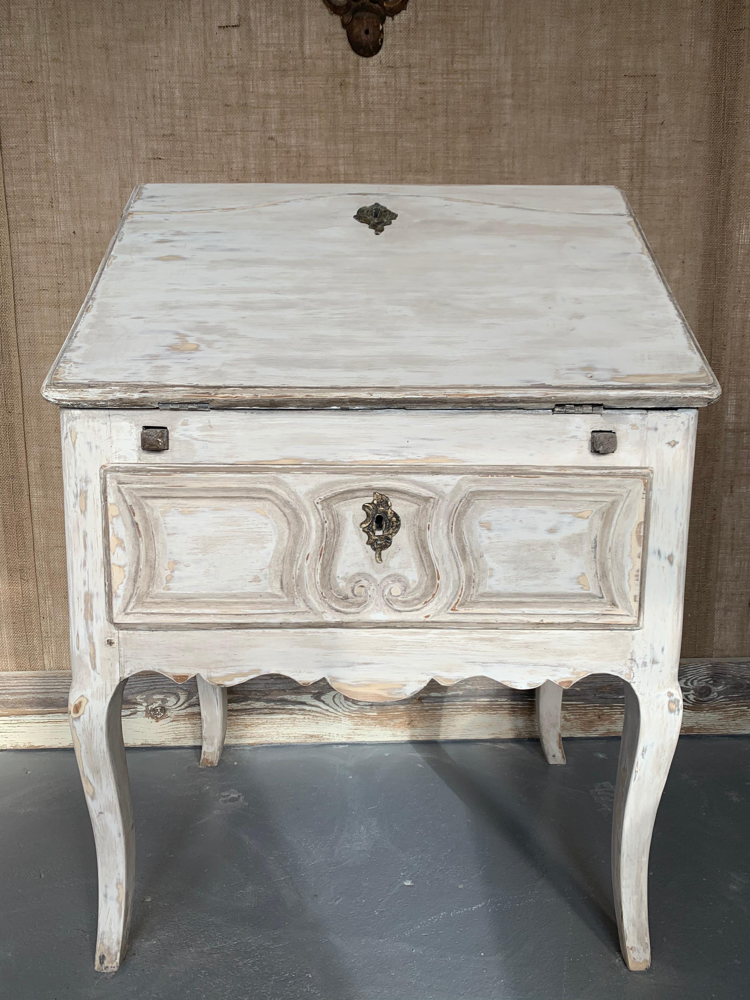 Louis XV Painted Drop-Front Desk 3