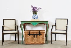 Louis XV Painted Entry Foyer Console Table by Ira Yeager