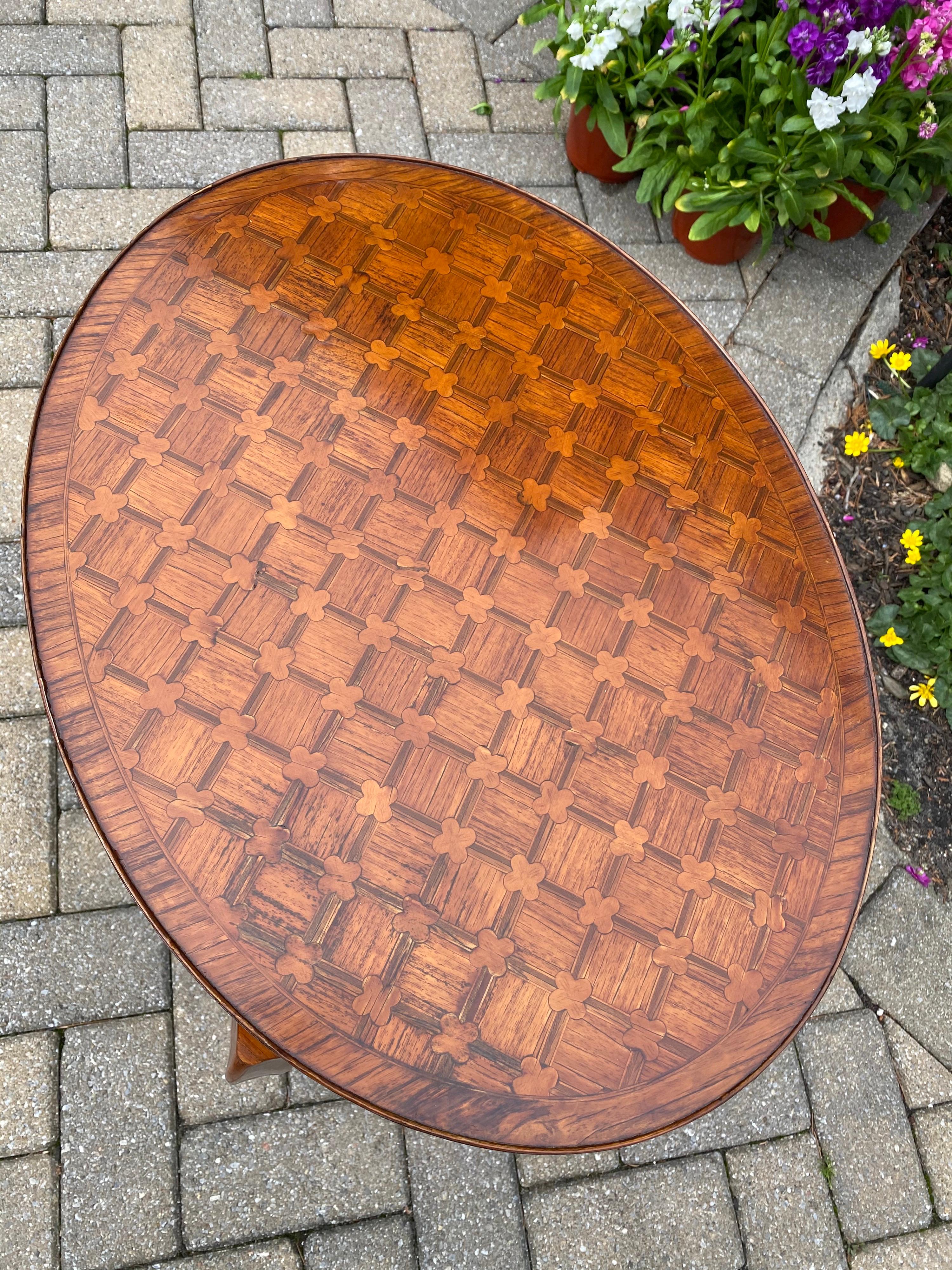 Louis XV Parquetry Occasional Table, Circa 1760 For Sale 5