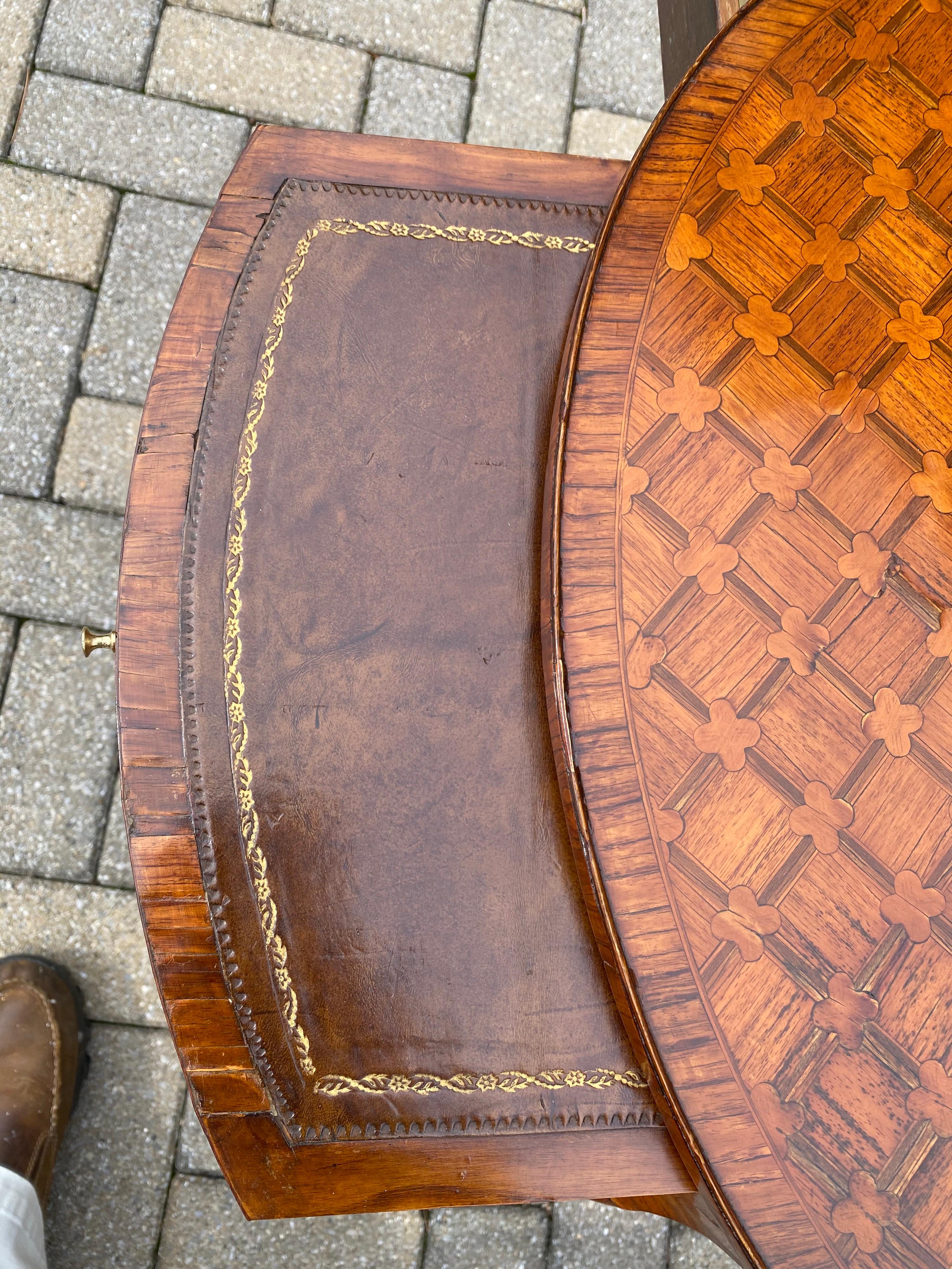 Mid-18th Century Louis XV Parquetry Occasional Table, Circa 1760 For Sale