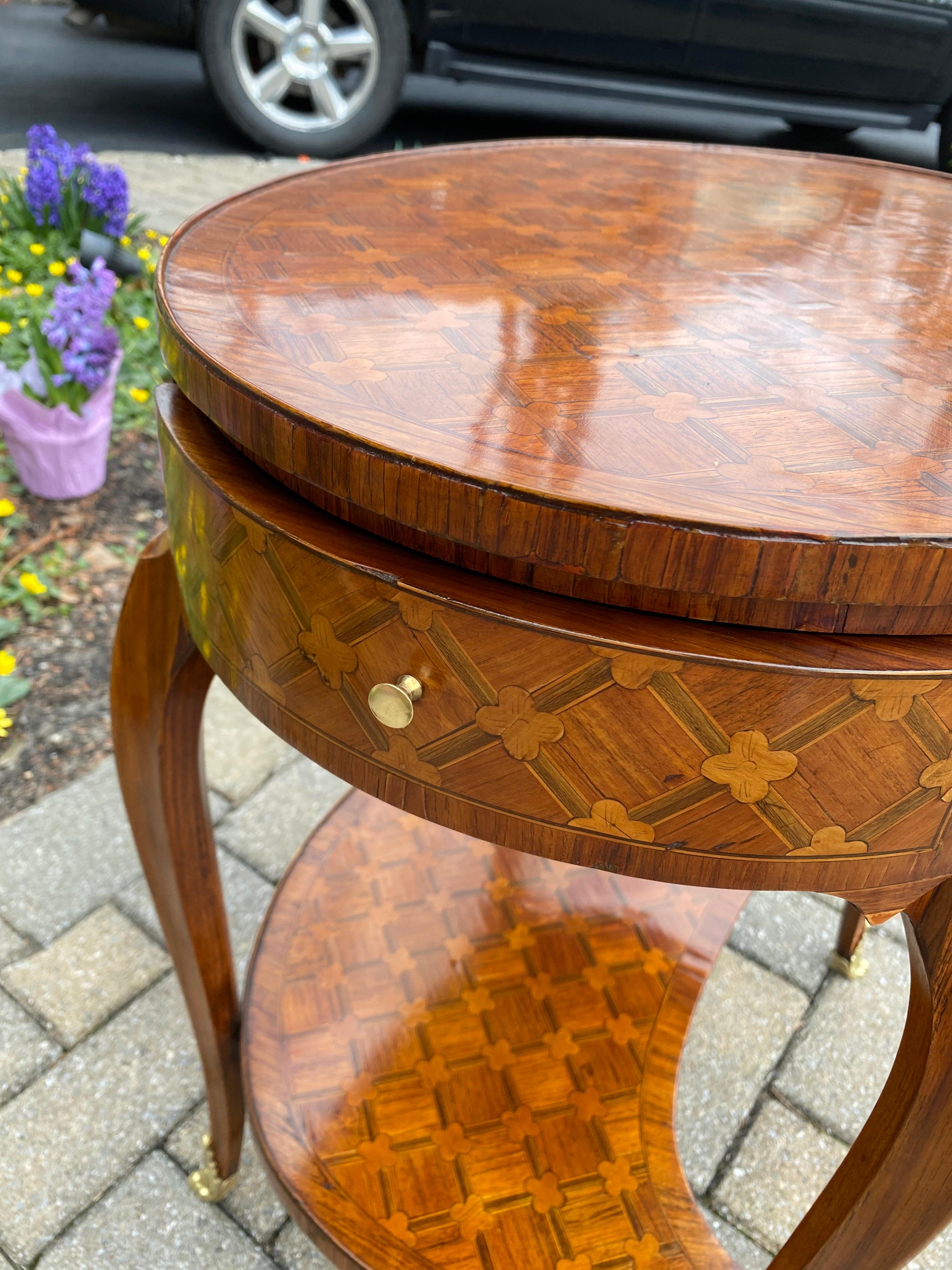 Louis XV Parquetry Occasional Table, Circa 1760 For Sale 1