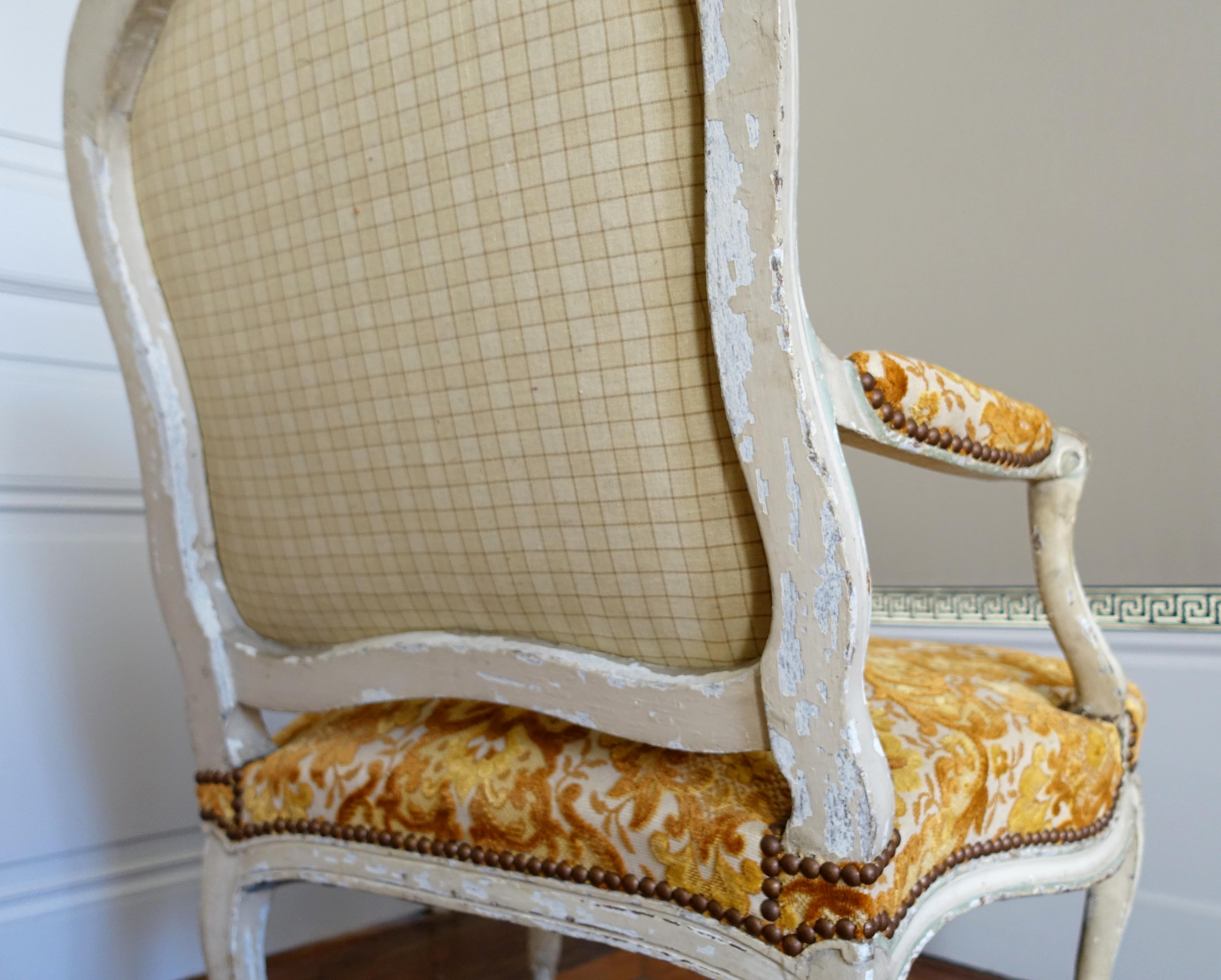 Sillón de época Luis XV, siglo XVIII hacia 1760 en venta 3
