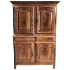 Antique Louis XV Period Buffet a Deux Corps, in Cherry