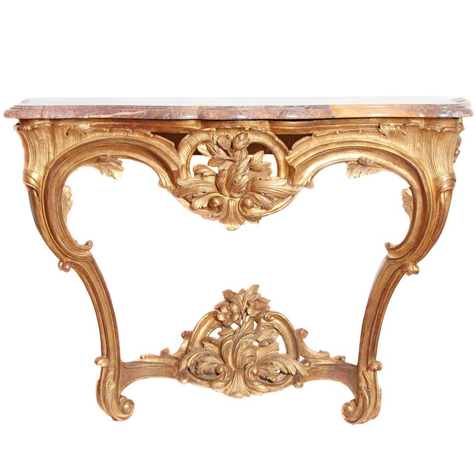 Louis XV Period Carved and Gilded Wood Provençal Console Table For Sale ...