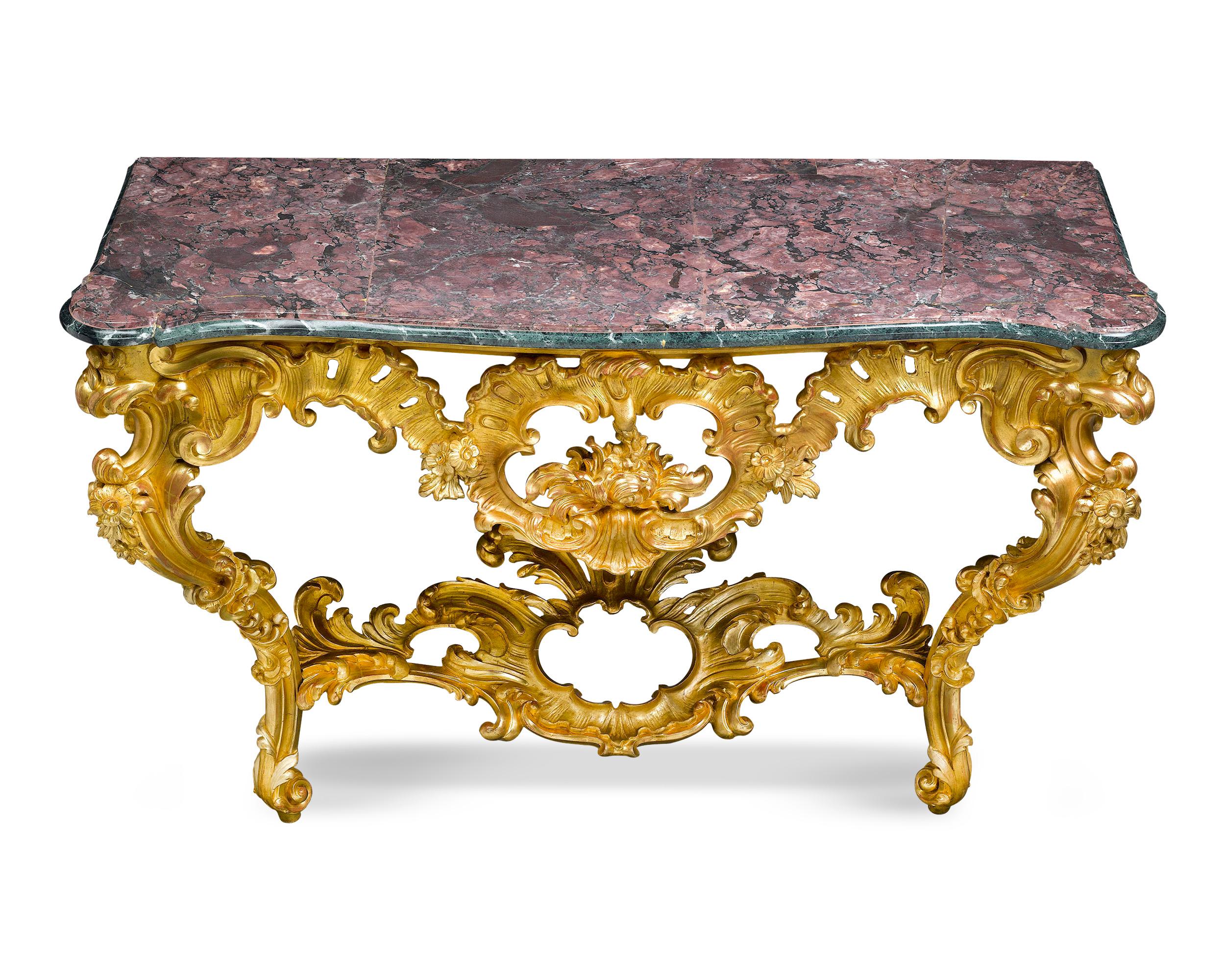 louis xv console table