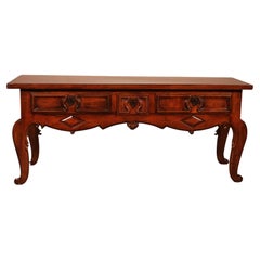 Console a tre cassetti di epoca Luigi XV - Spagna - XVIII secolo
