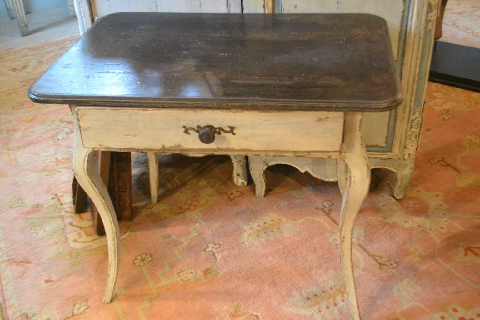 18th Century Louis XV Period End Table with Central Drawer