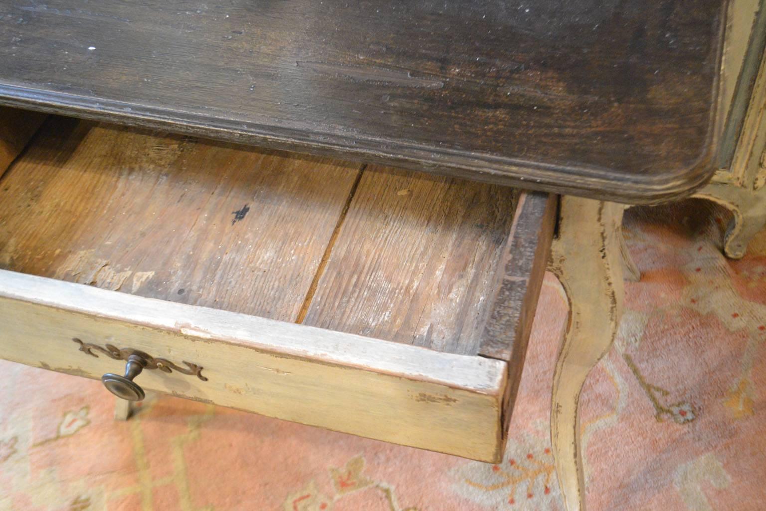 Louis XV Period End Table with Central Drawer 1