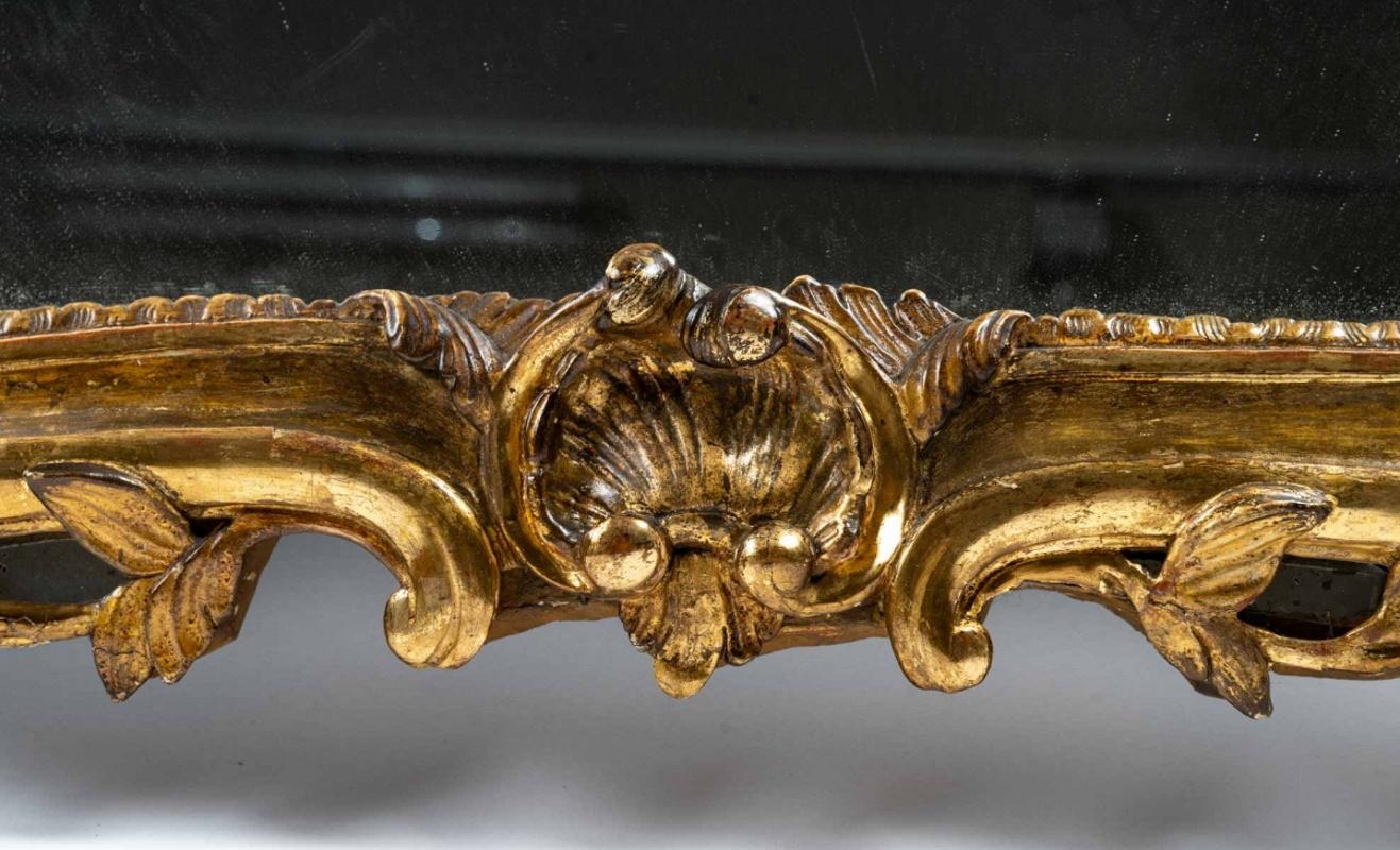 18th Century and Earlier Louis XV Period Gilded Wood Mirror