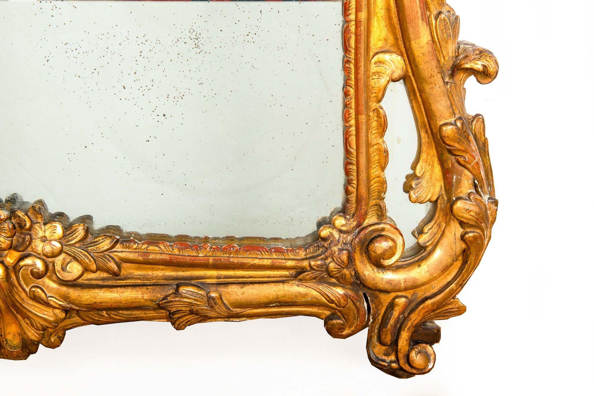 Louis XV Period Giltwood Wall Mirror, Europe circa 18th century 8