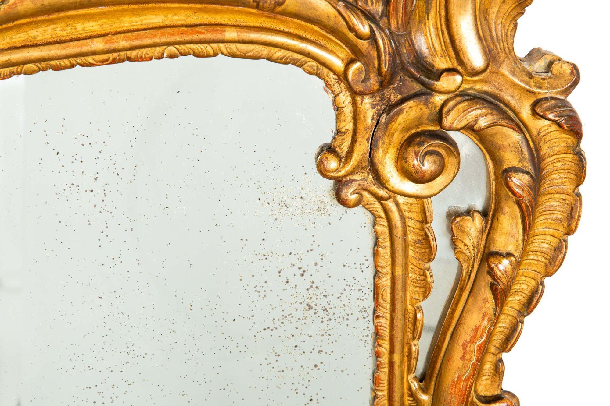 Louis XV Period Giltwood Wall Mirror, Europe circa 18th century 2