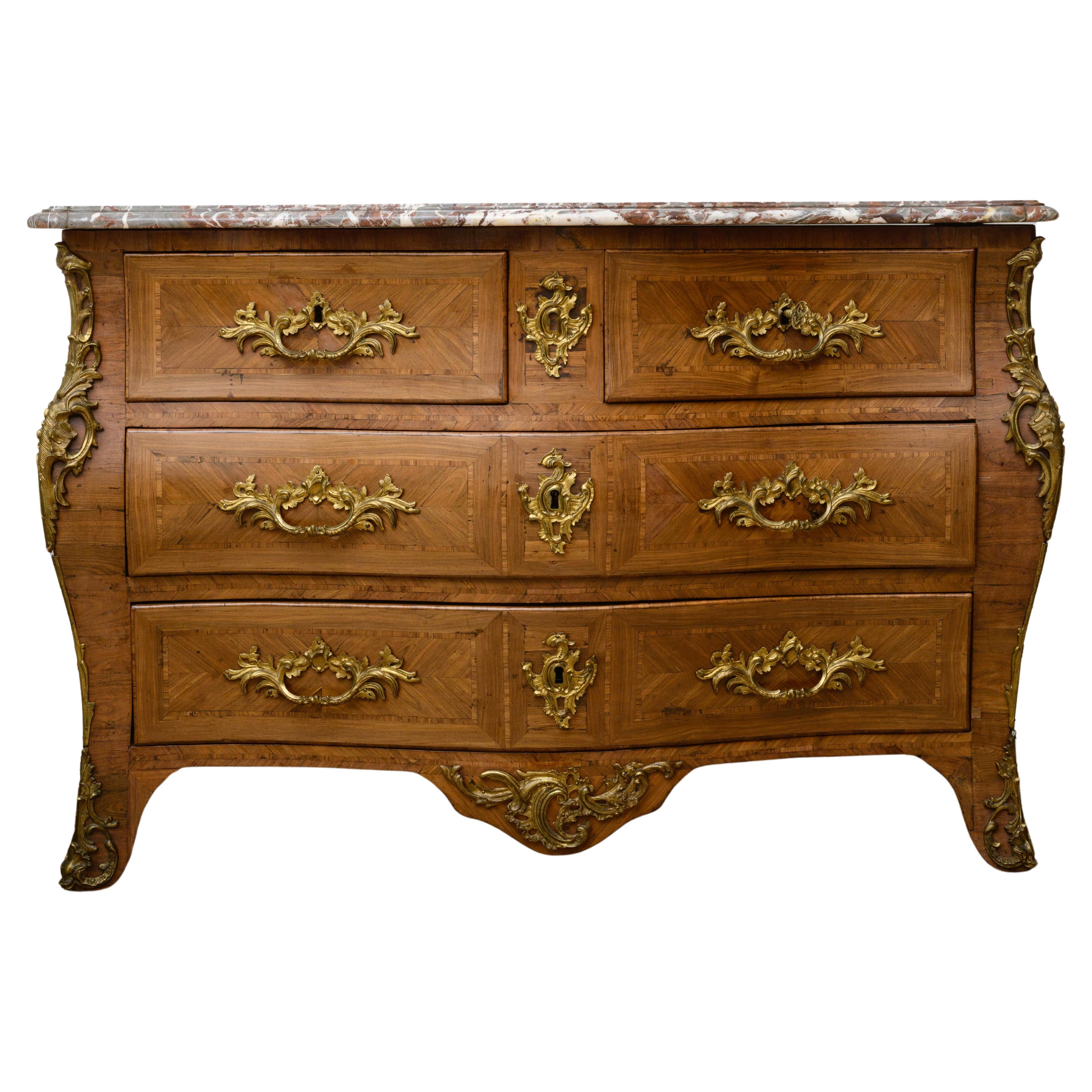 Louis XV period Kingwood Commode  For Sale