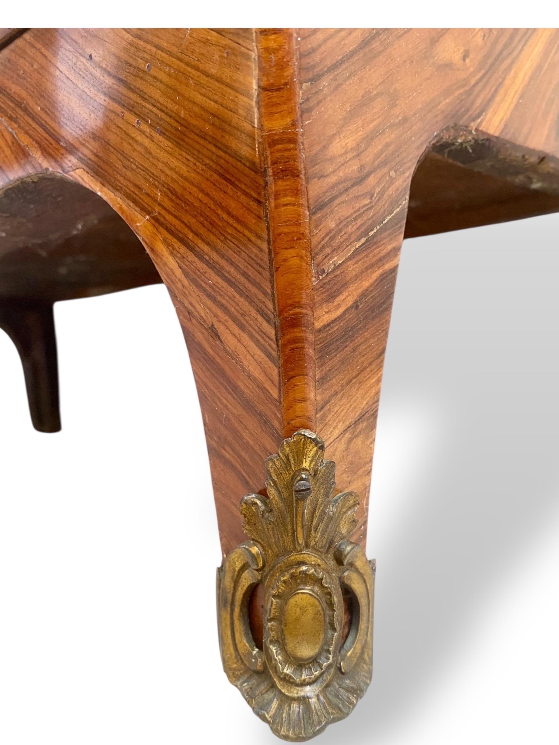 Louis XV period marquetry secretary from the mid-18th century For Sale 9
