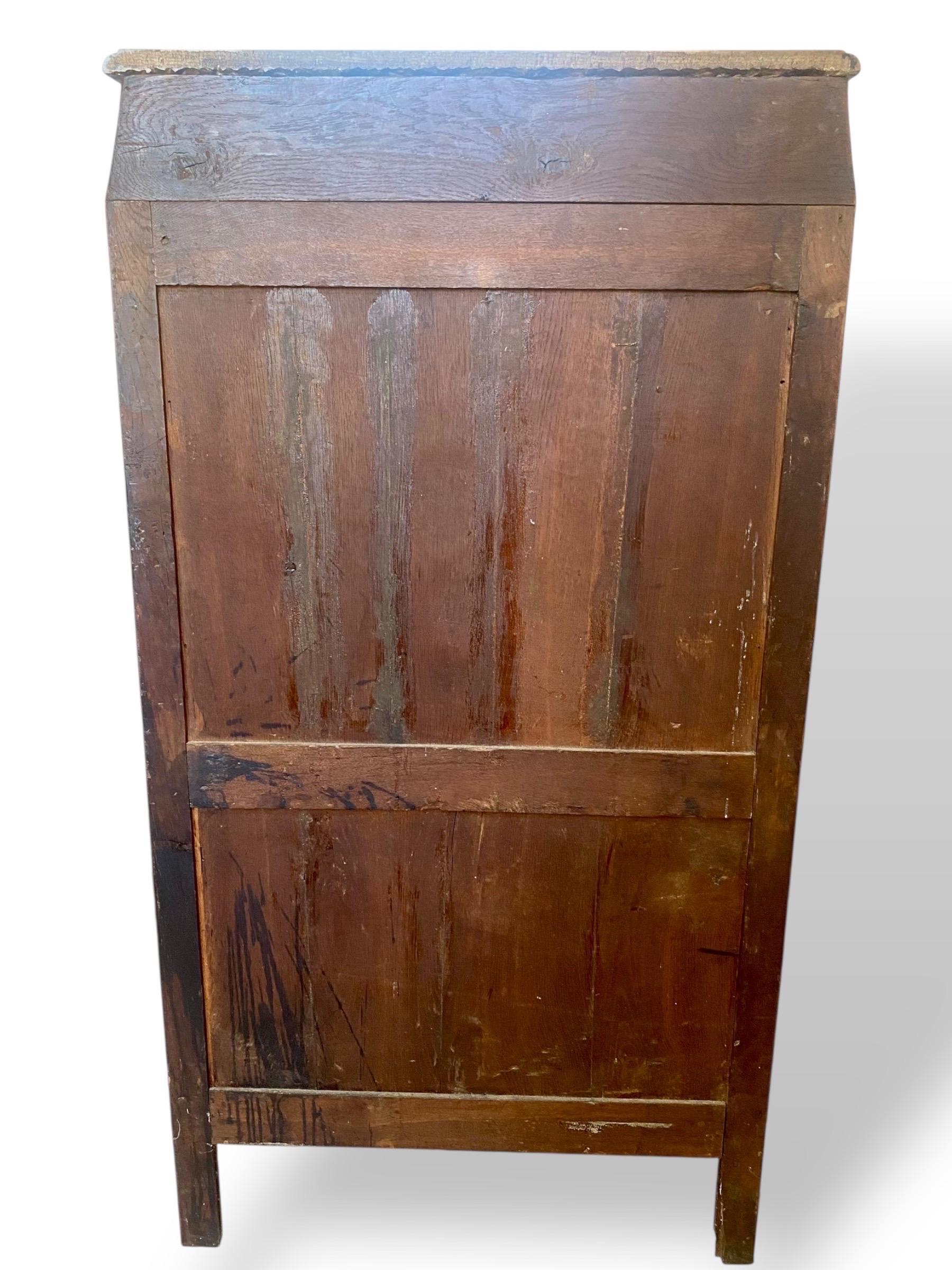 Louis XV period marquetry secretary from the mid-18th century For Sale 10