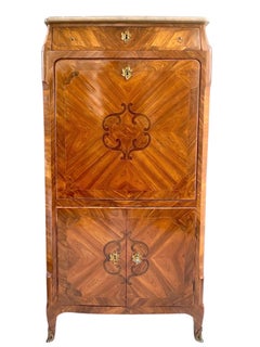 Louis XV period marquetry secretary from the mid-18th century