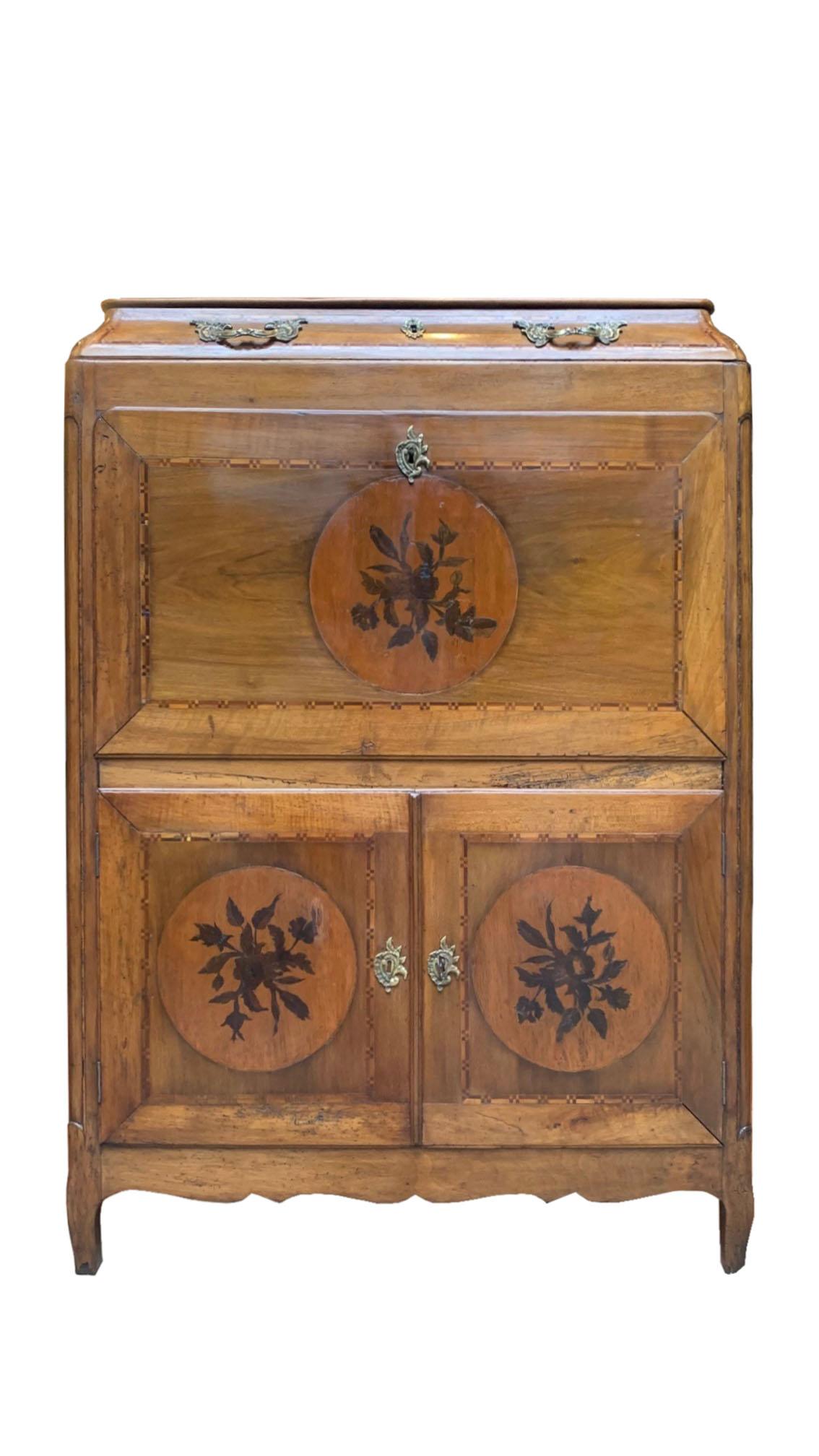 Secretario de época Luis XV en Doucine de Denis-Louis Ancellet - Siglo XVIII Francés en venta