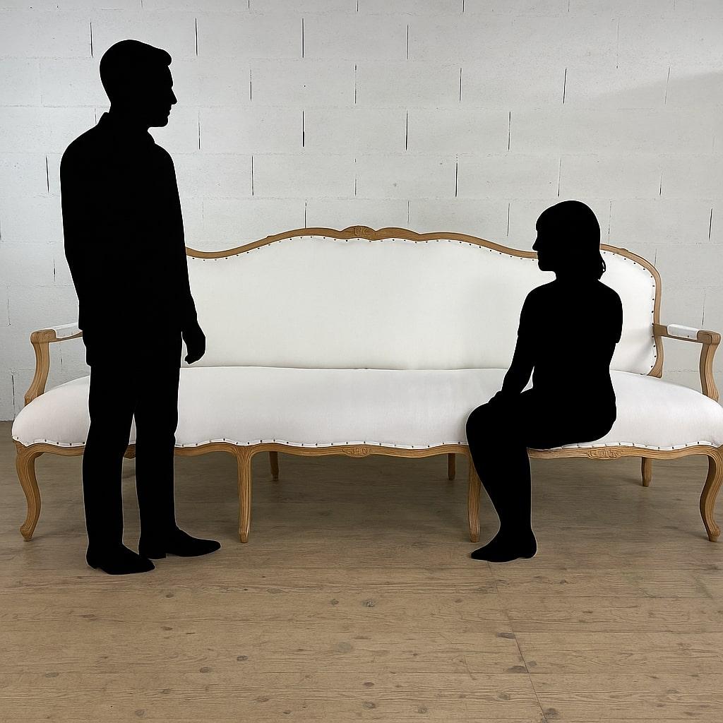 Divano d'epoca Luigi XV, 1750-1770 circa. in vendita 3