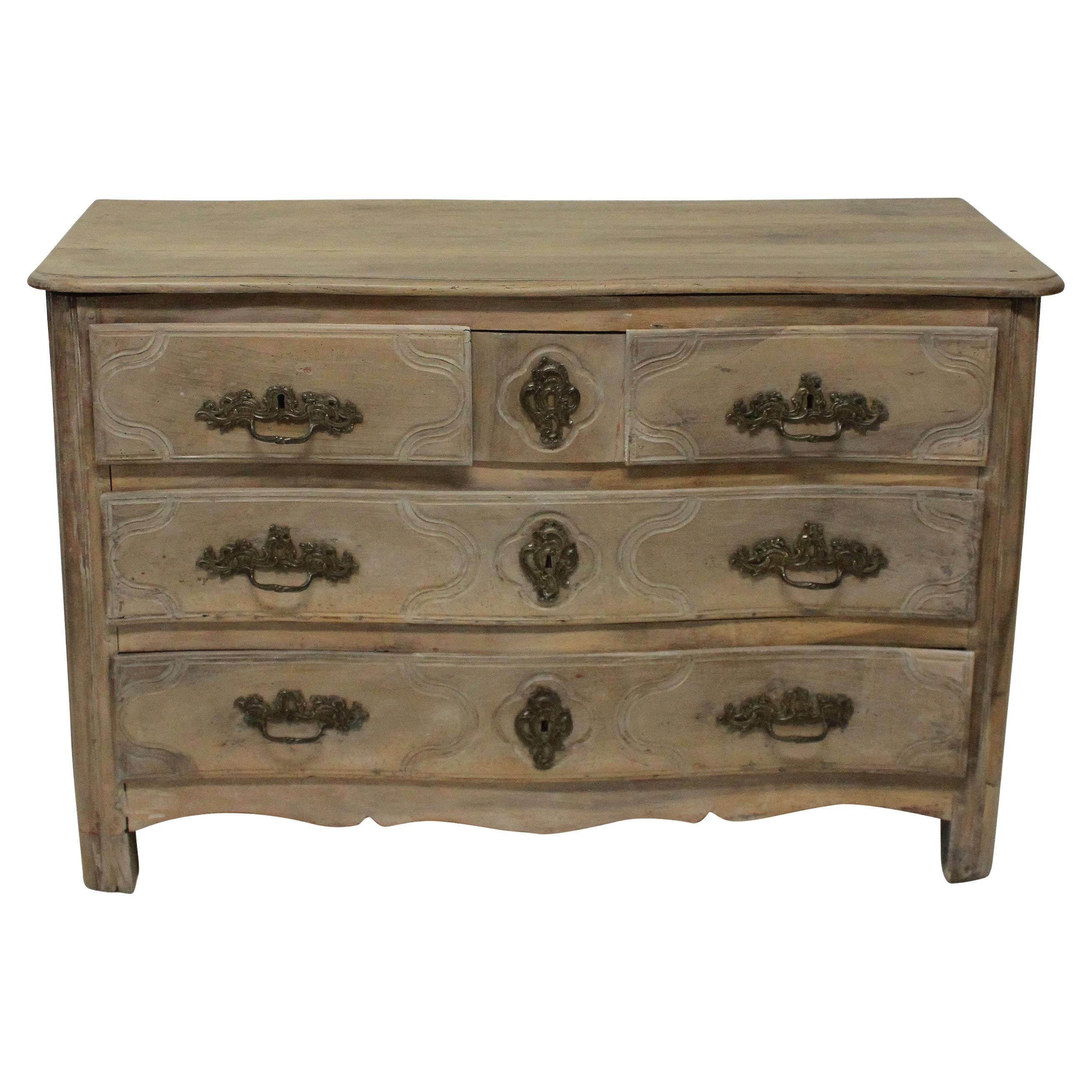 Louis XV Pickled Walnut Commode For Sale