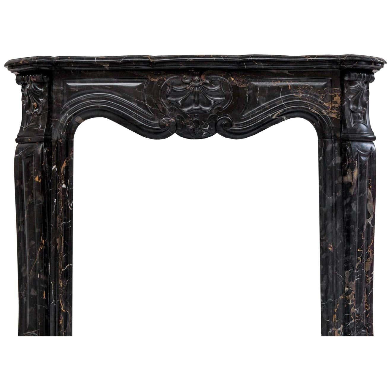 Louis XV Potoro Marble Fireplace Mantel