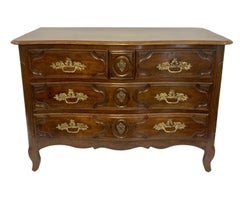 Louis XV Provincial Commode In Walnut
