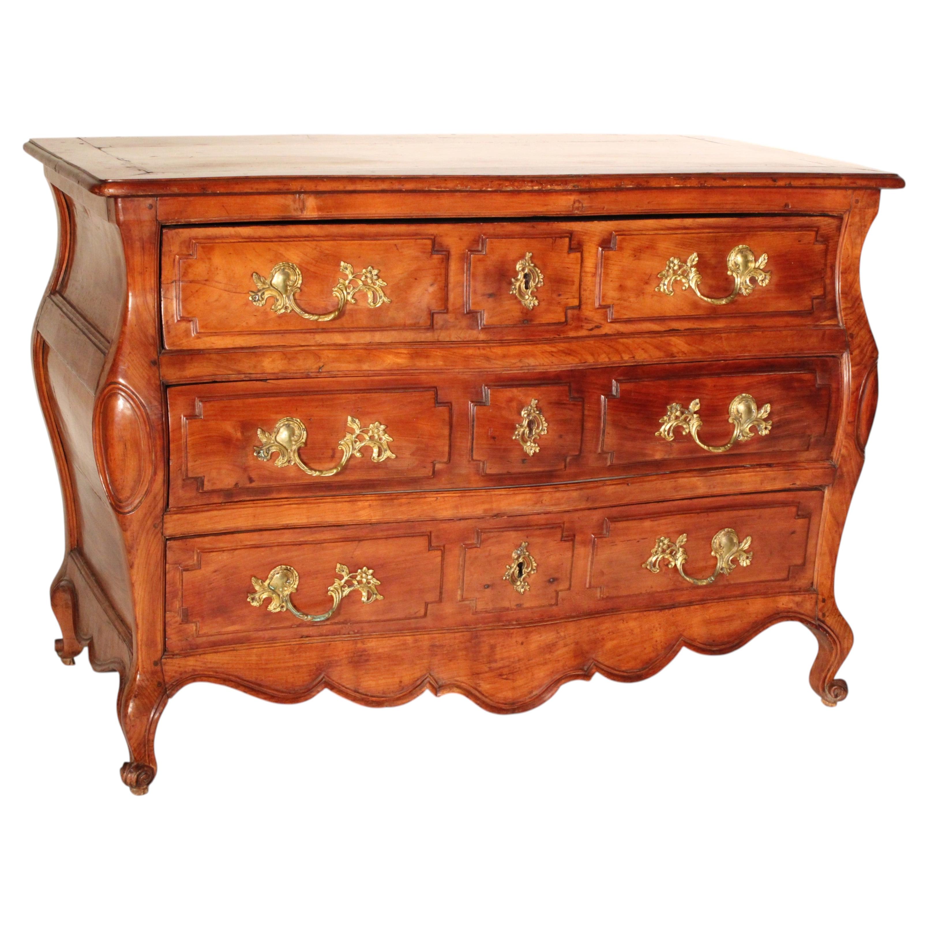 Louis XV Provincial Fruitwood Chest of Drawers