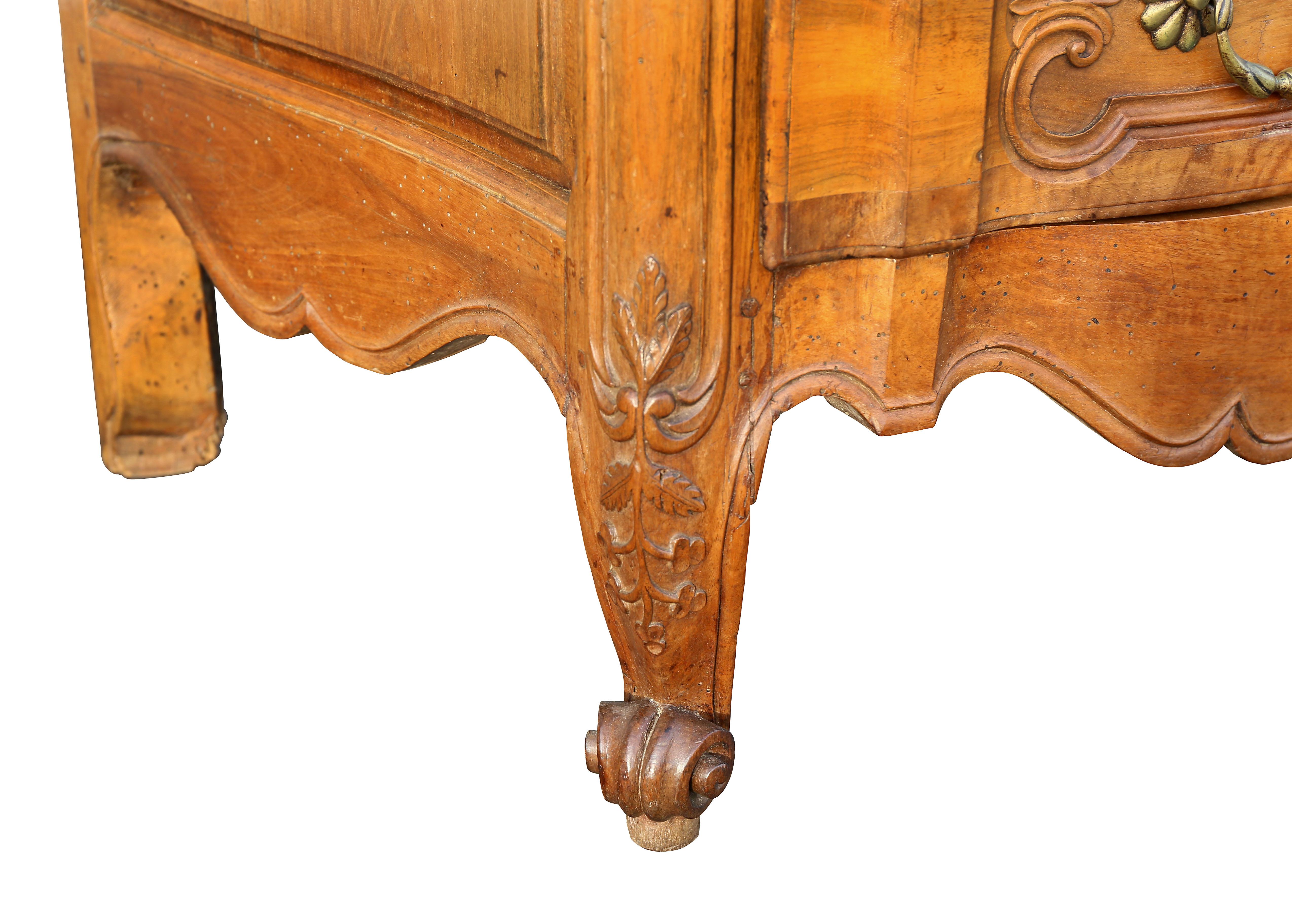 Louis XV Provincial Fruitwood Commode For Sale 2