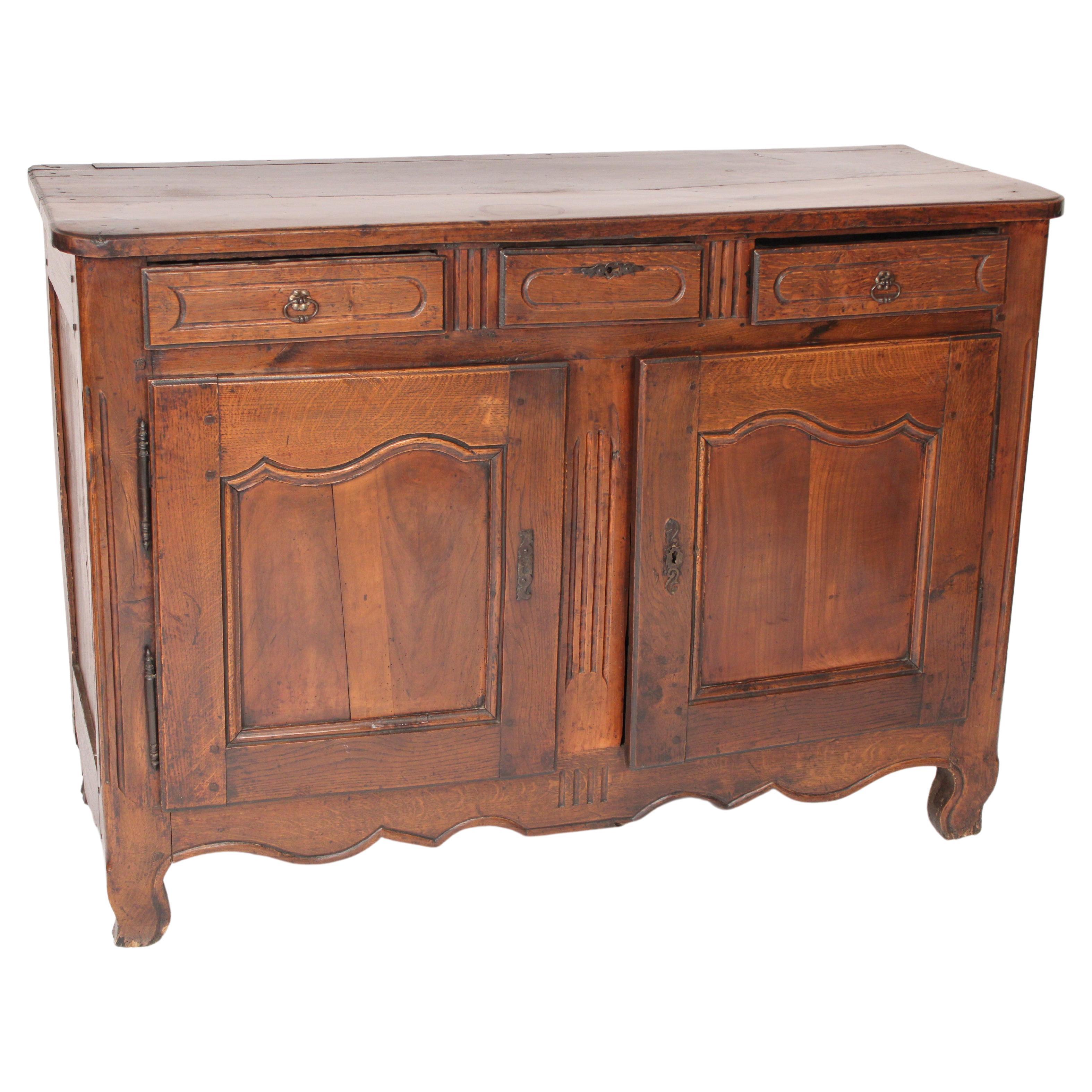 Louis XV Provincial Oak Buffet