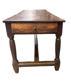 Louis XV Provincial Oak Farm Table