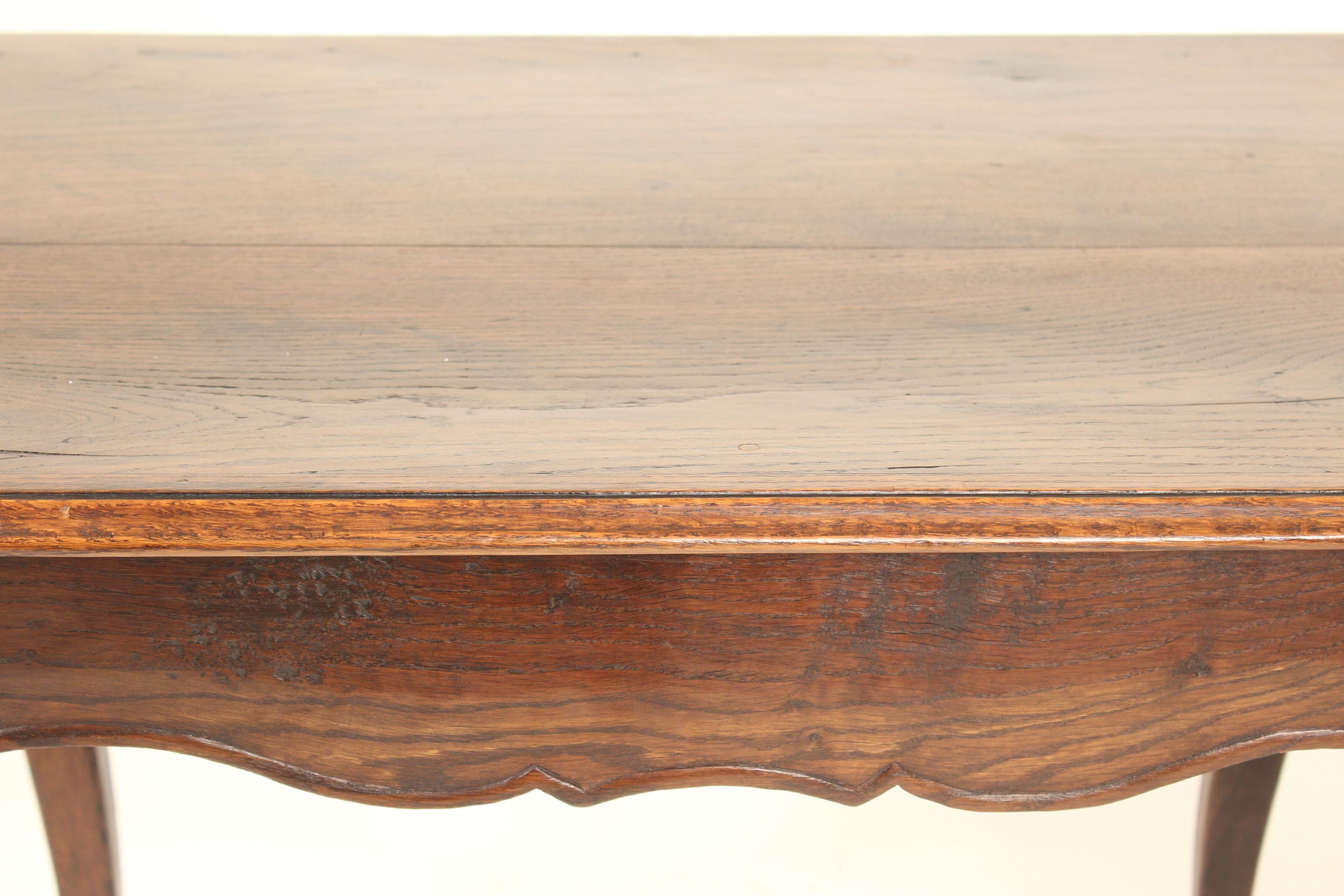 Louis XV Provincial Oak Occasional Table 1