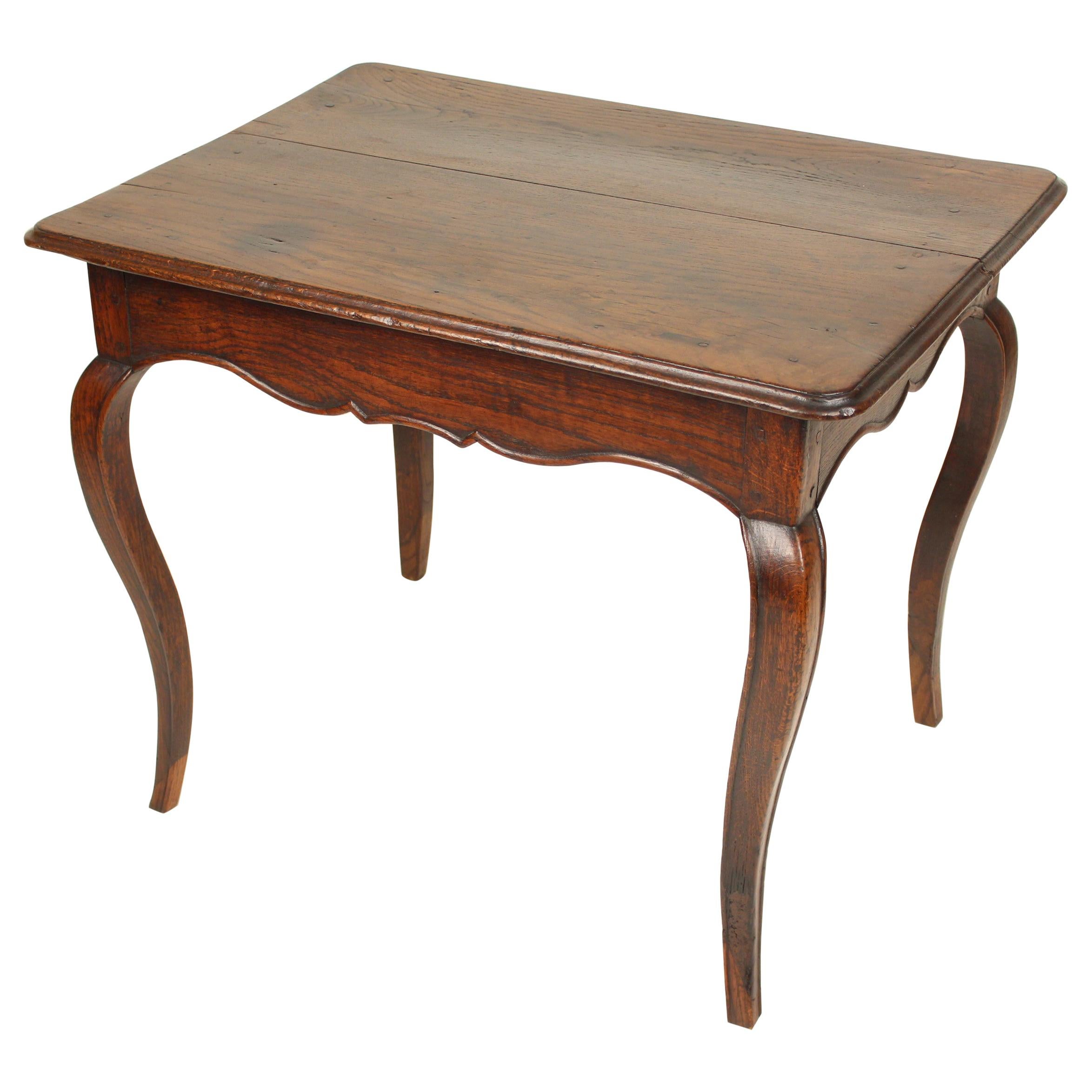 Louis XV Provincial Oak Occasional Table