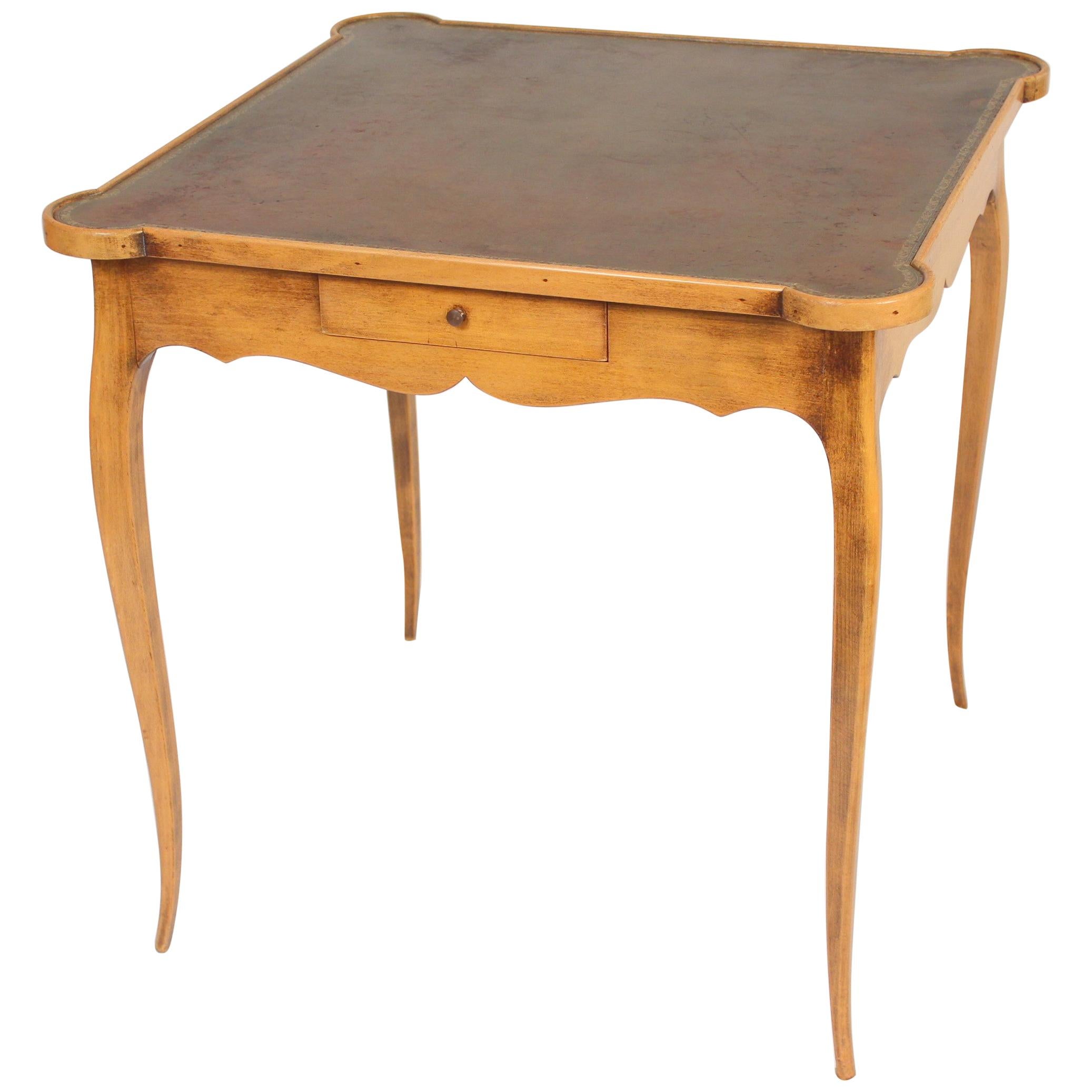 Louis XV Provincial Style Fruitwood Games Table