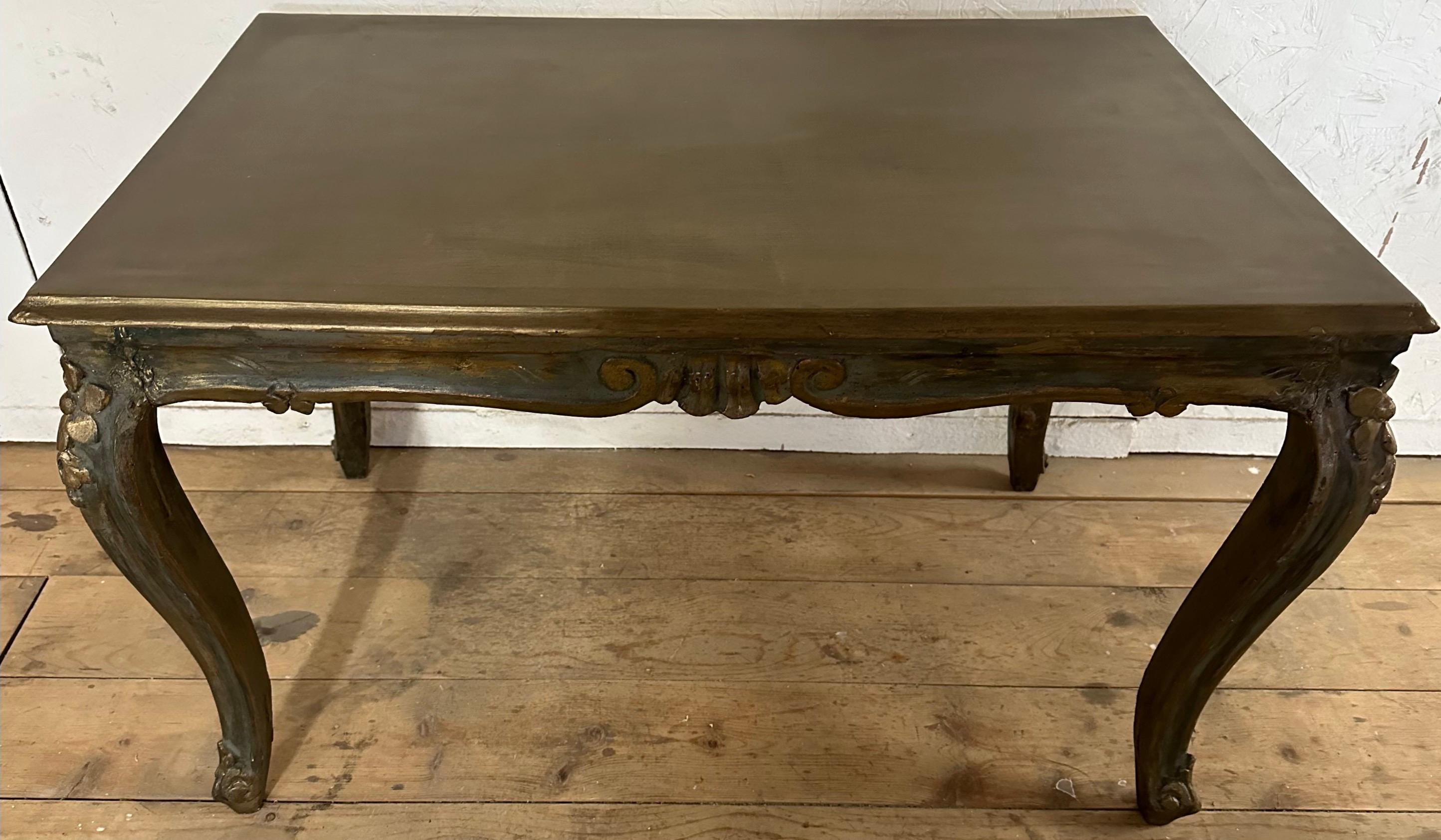 20th Century Louis XV Provincial Style Painted Coffee Table For Sale