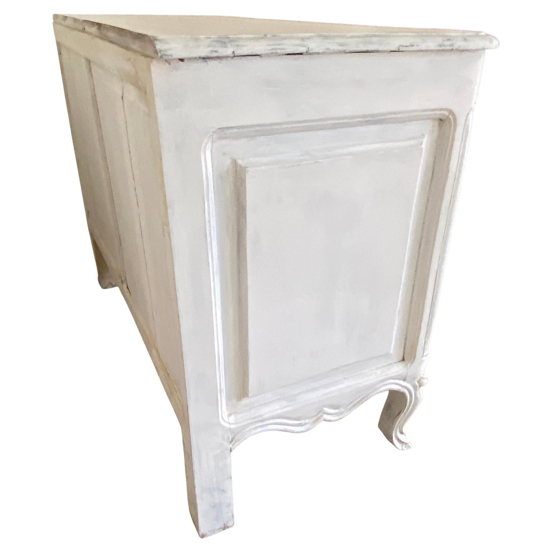Wood Louis XV Provincial Style Painted Dresser For Sale