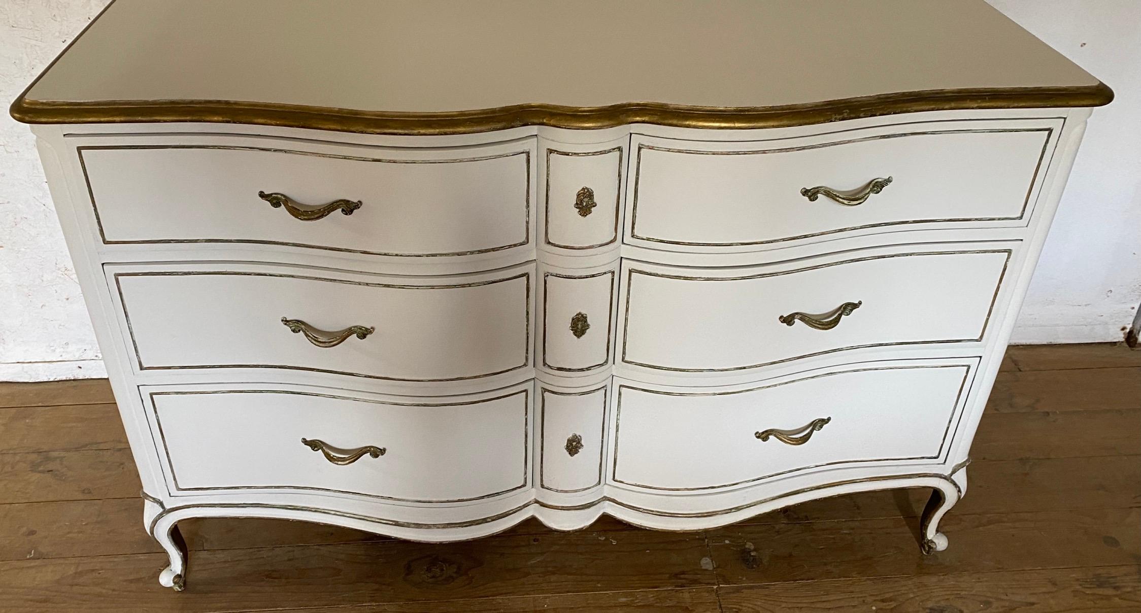 Louis XV Provincial Style Painted Dresser For Sale 2