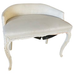 Waschtischhocker im Louis XV. Provincial-Stil
