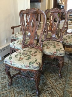 Louis XV Rococo Style Set of Six Dinning Chairs