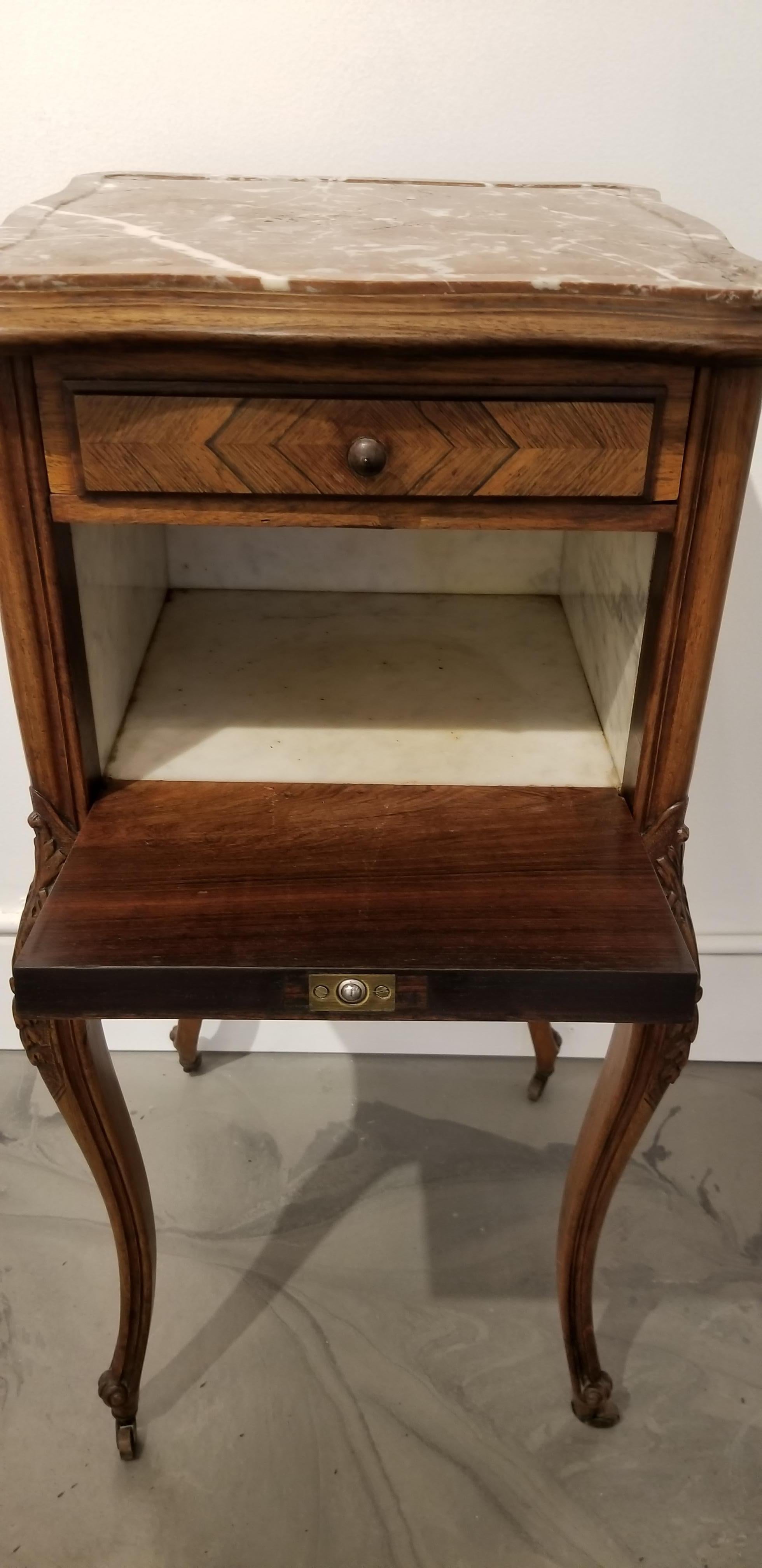 Louis XV Rosewood Nightstand For Sale 4