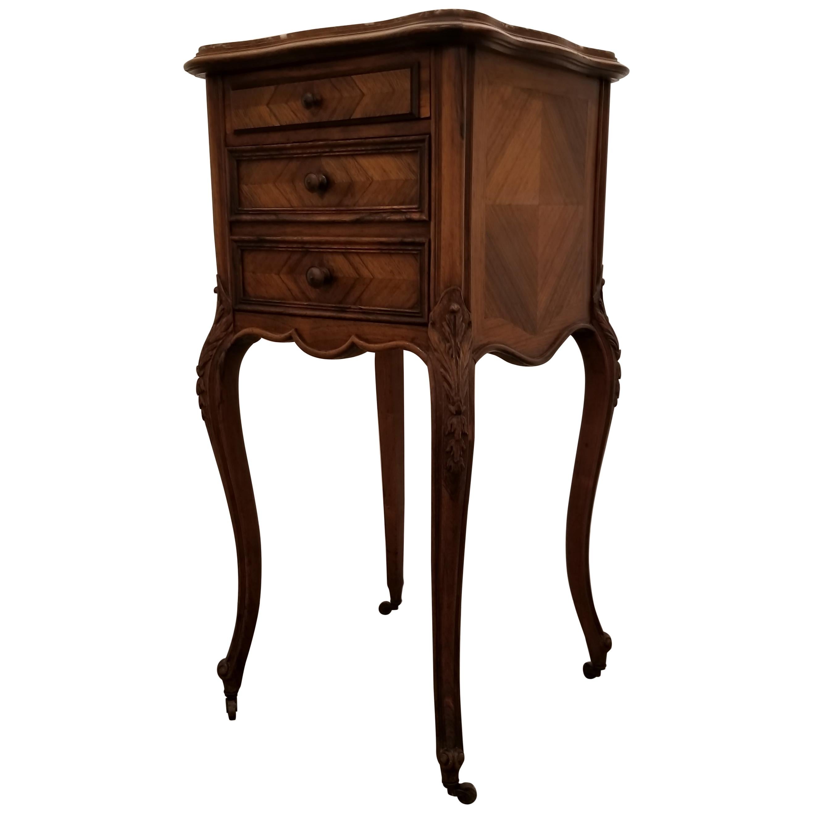Louis XV Rosewood Nightstand For Sale