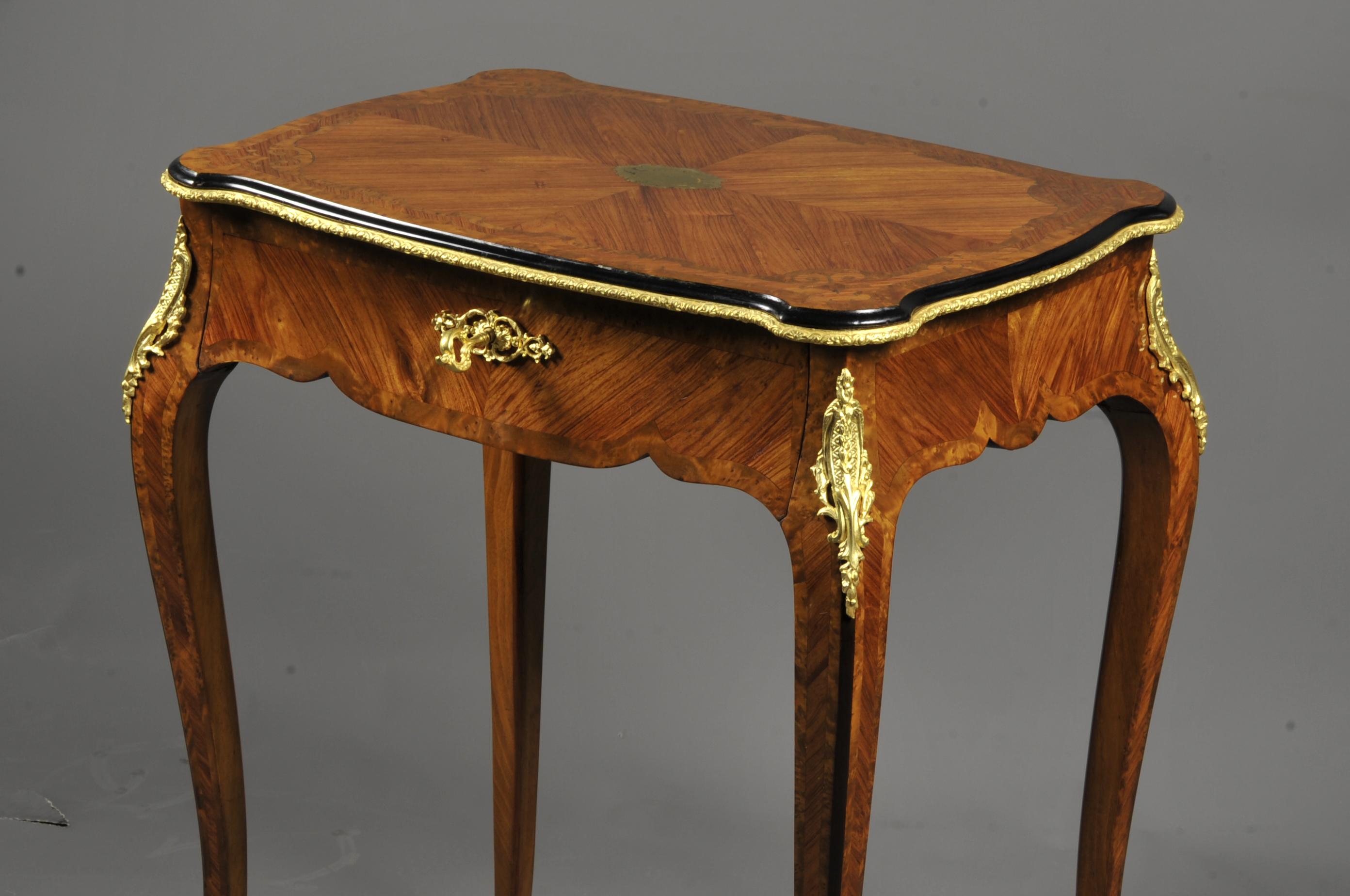 Louis XV Salon Table Stamped Paul Sormani In Excellent Condition For Sale In BARSAC, FR