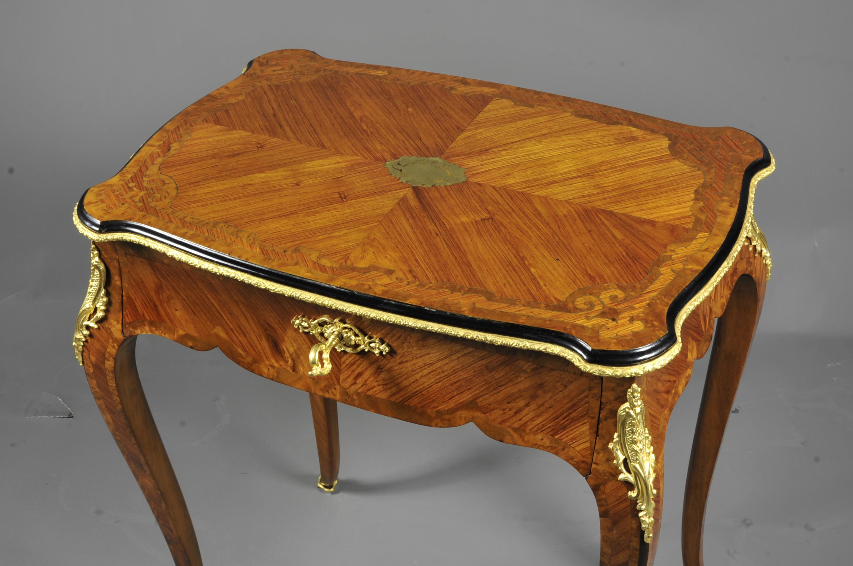19th Century Louis XV Salon Table Stamped Paul Sormani For Sale