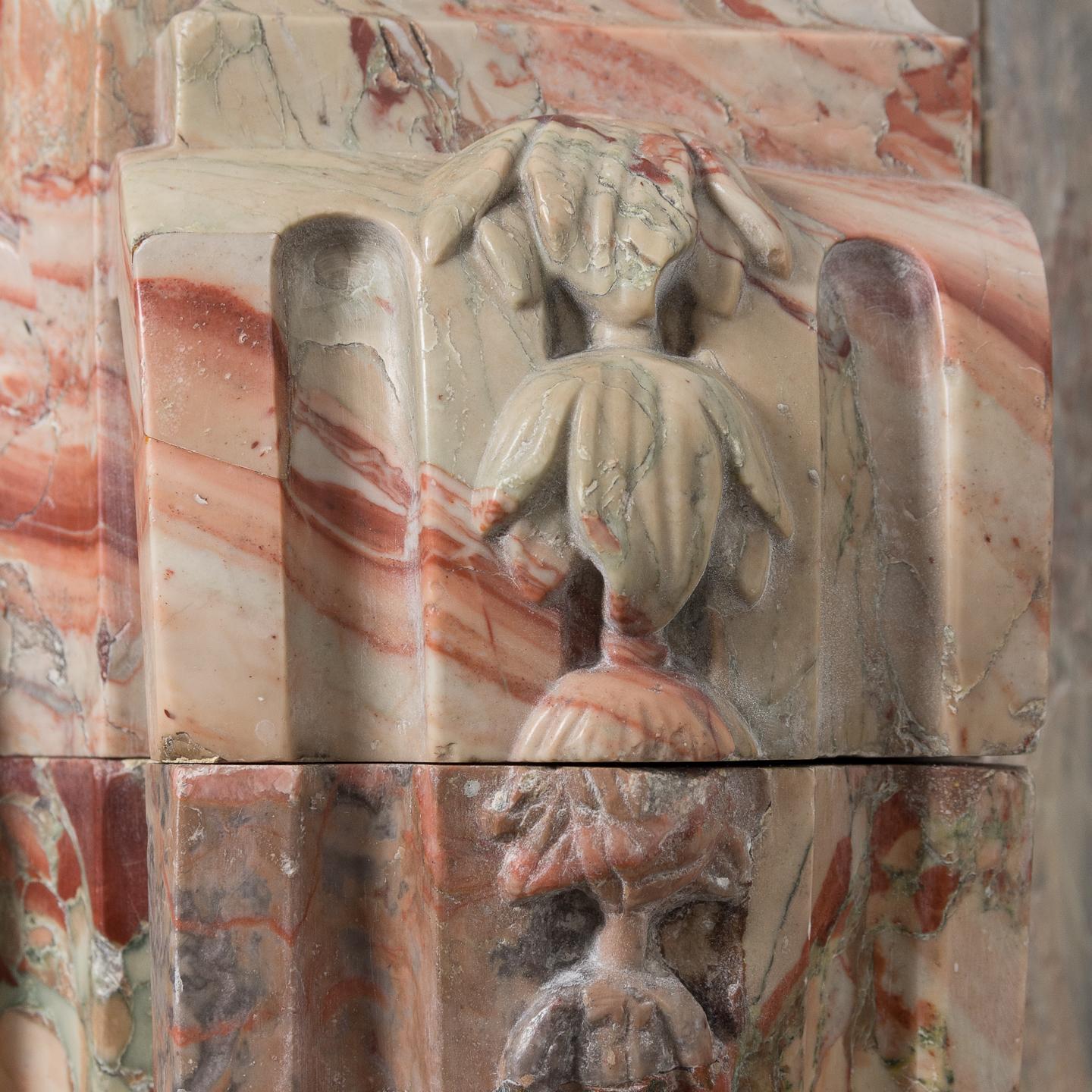 Louis XV Sarrancolin Marble Fireplace In Good Condition In London, GB