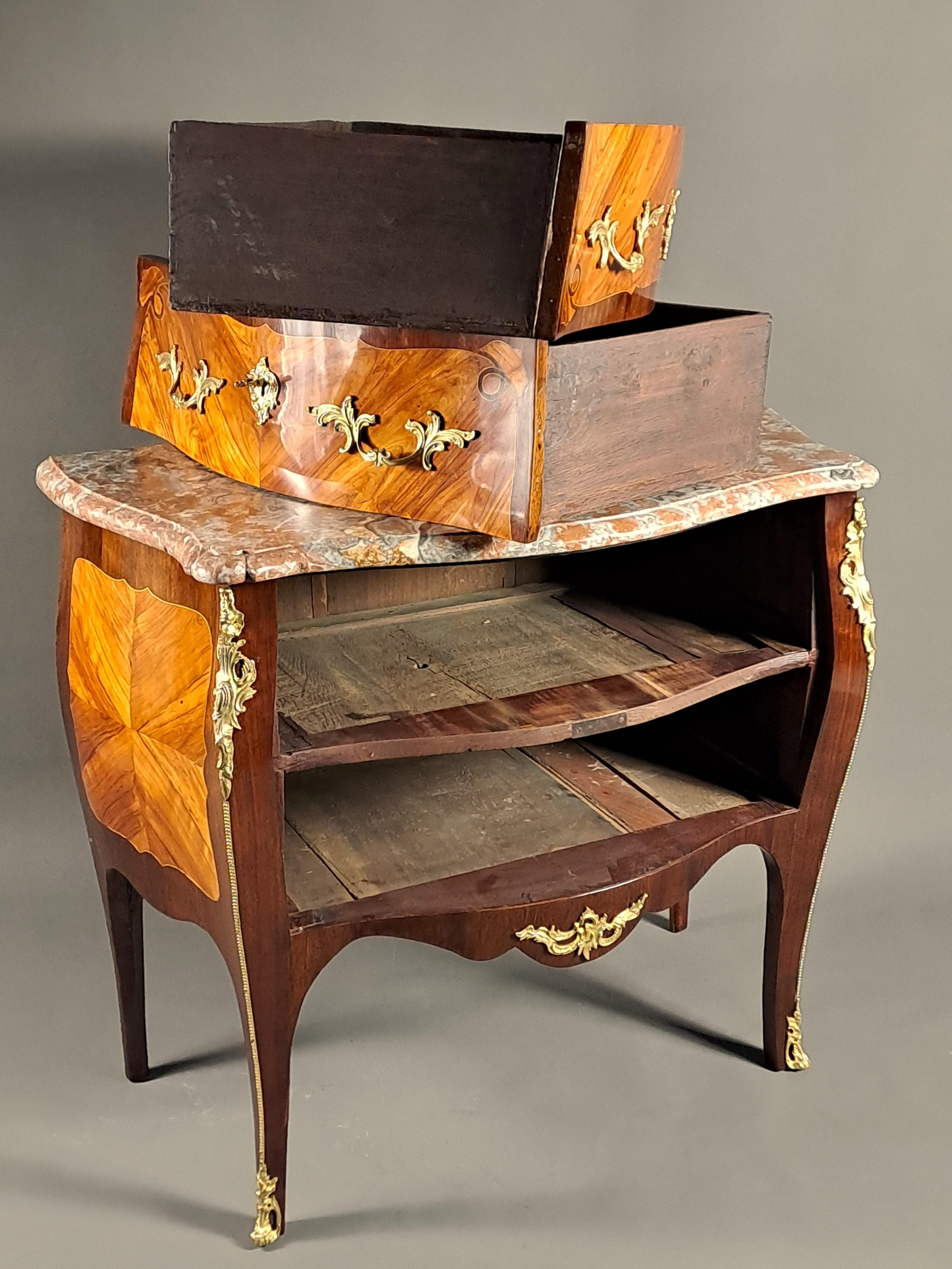 Louis XV Sauteuse Commode 6